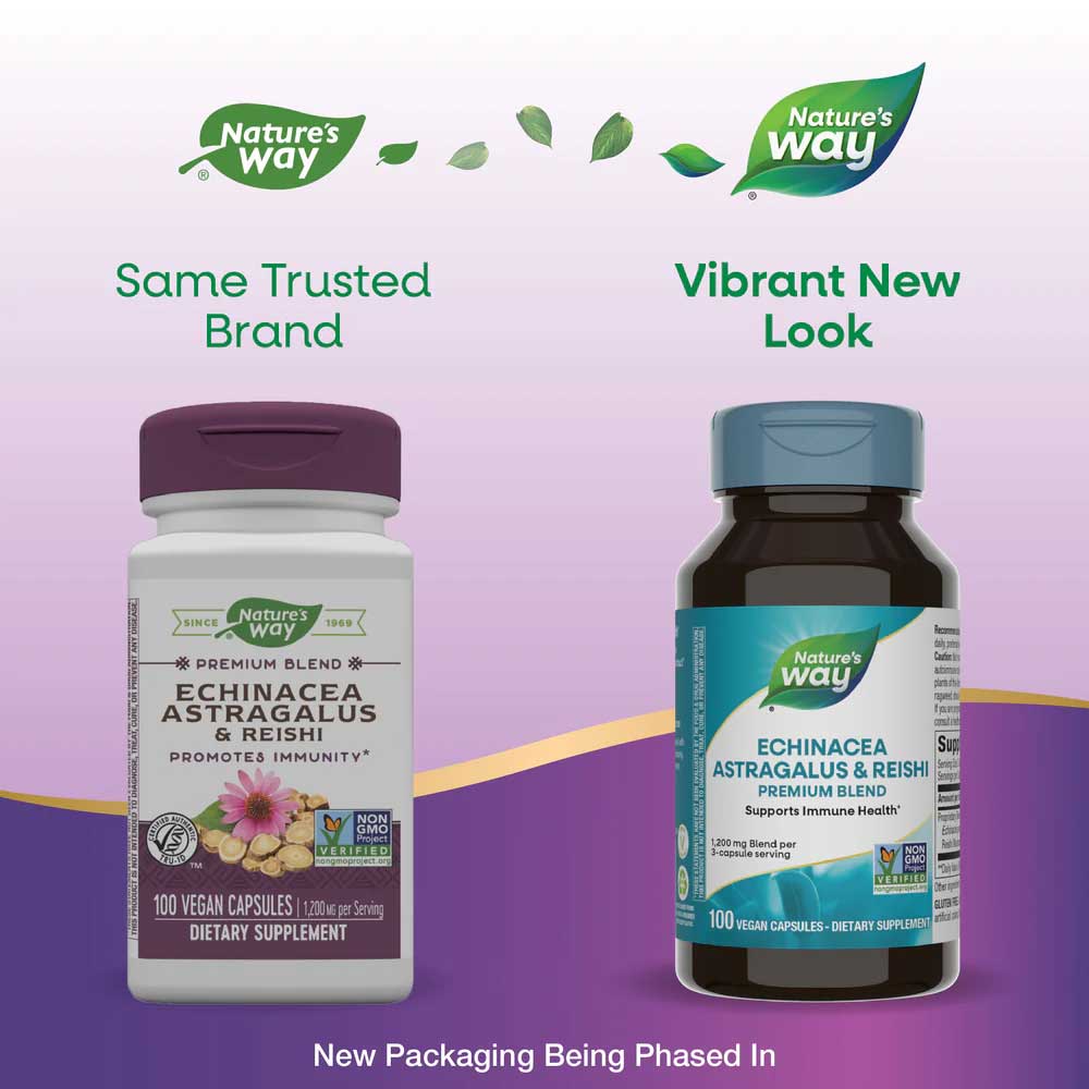 Nature's Way Echinacea Astragalus & Reishi New Look