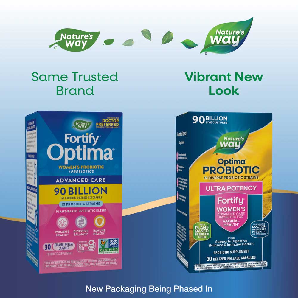 Nature's Way Fortify Optima Women's 90 Billion Probiotic New Look