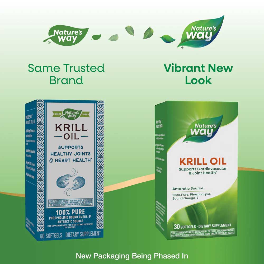 Nature's Way Krill Oil New Look