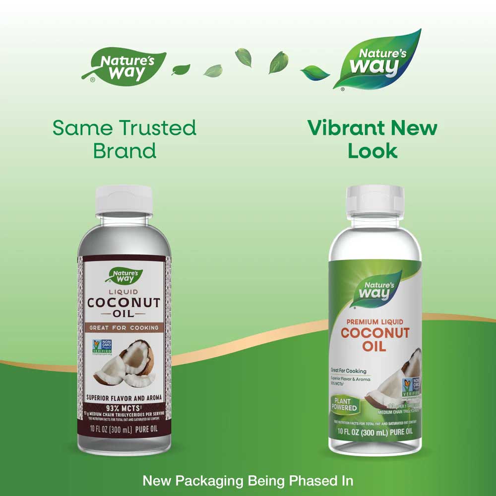 Nature's Way Liquid Coconut Oil New Look