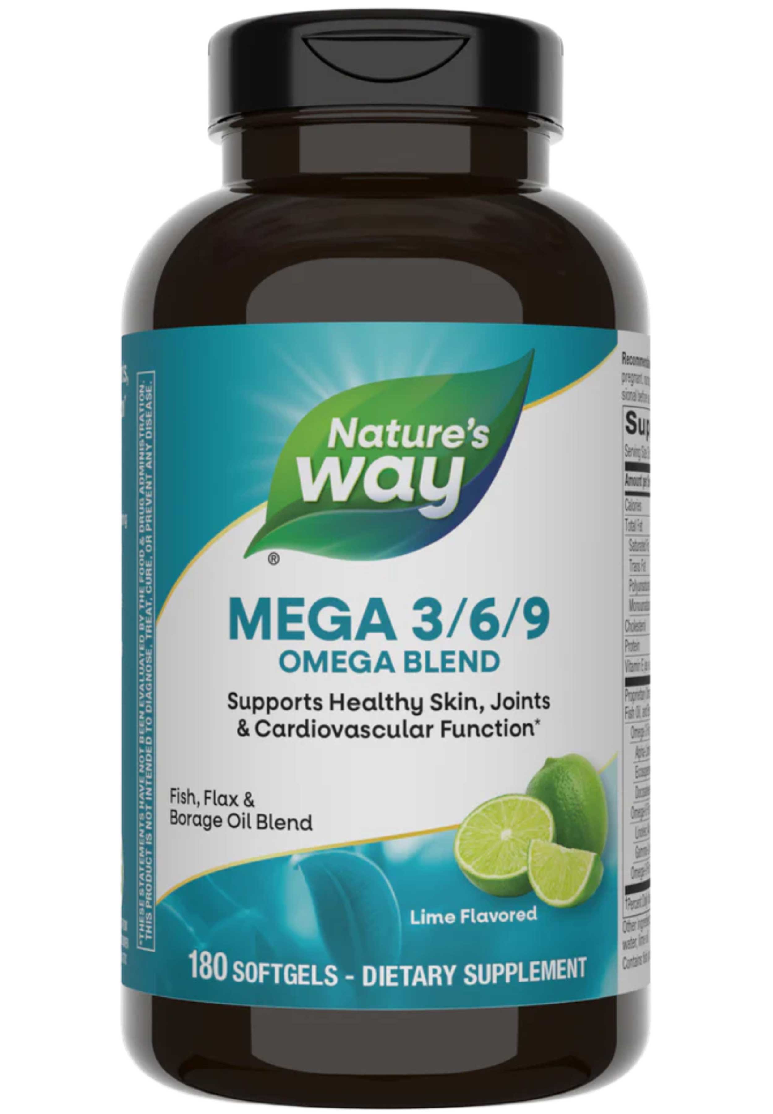 Nature's Way Mega 3/6/9 Omega Blend (Formerly Mega 3/6/9 Blend 1350 mg)