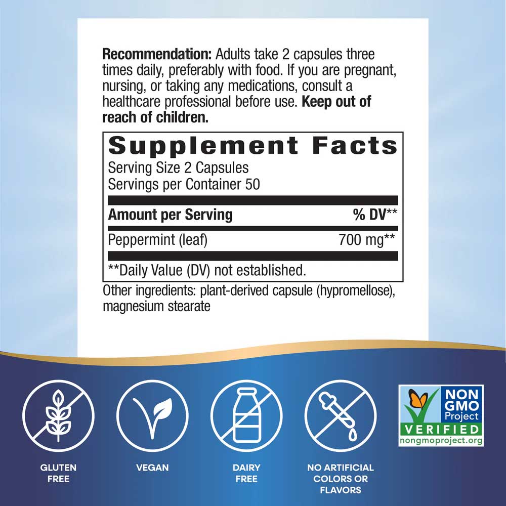Nature's Way Peppermint Leaf Ingredients
