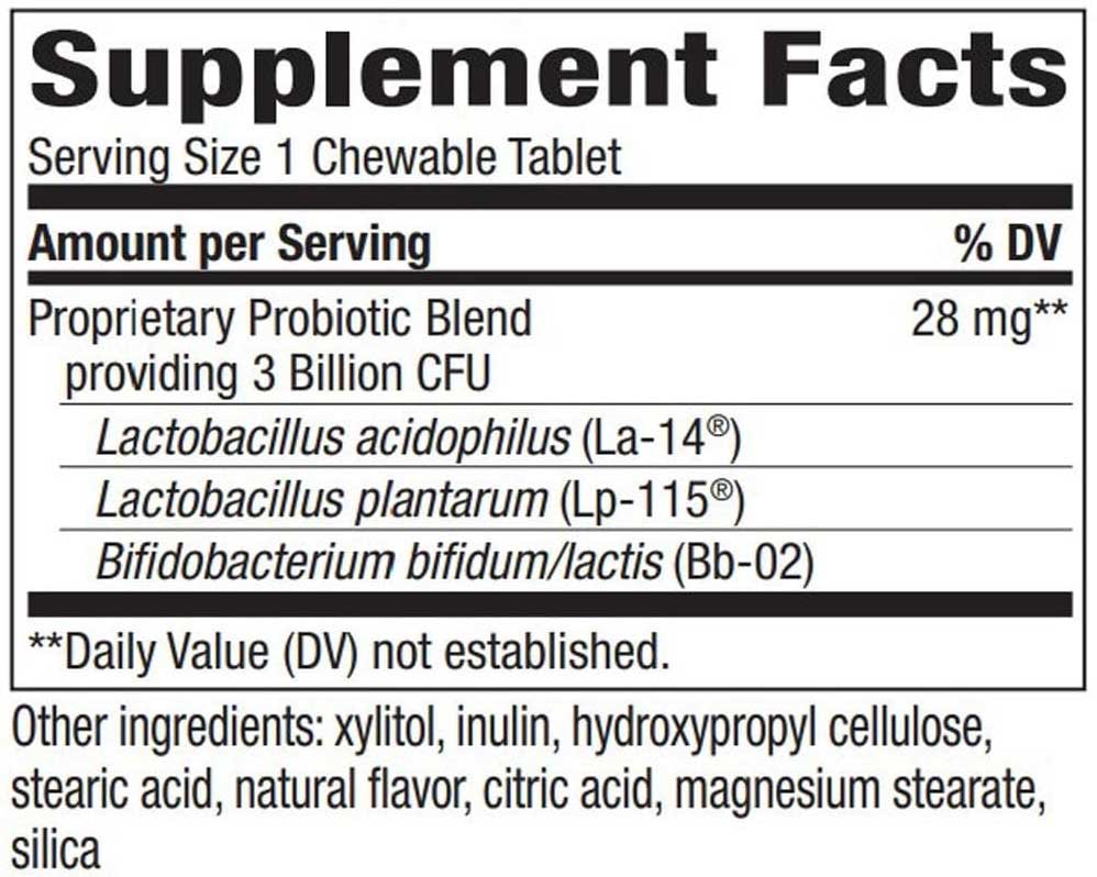 Nature's Way Primadophilus Kids Orange Flavor Ingredients