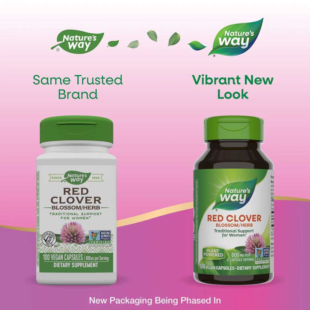 Nature's Way Red Clover Blossom/Herb New Look