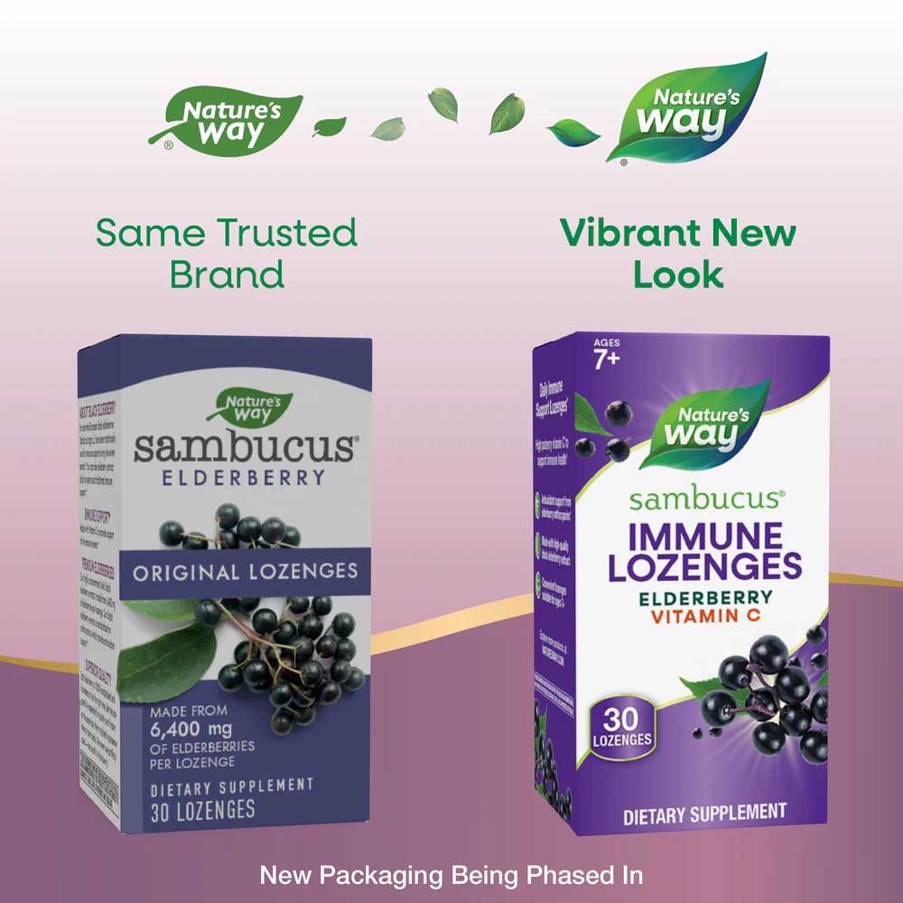 Nature's Way Sambucus Immune Lozenges New Look
