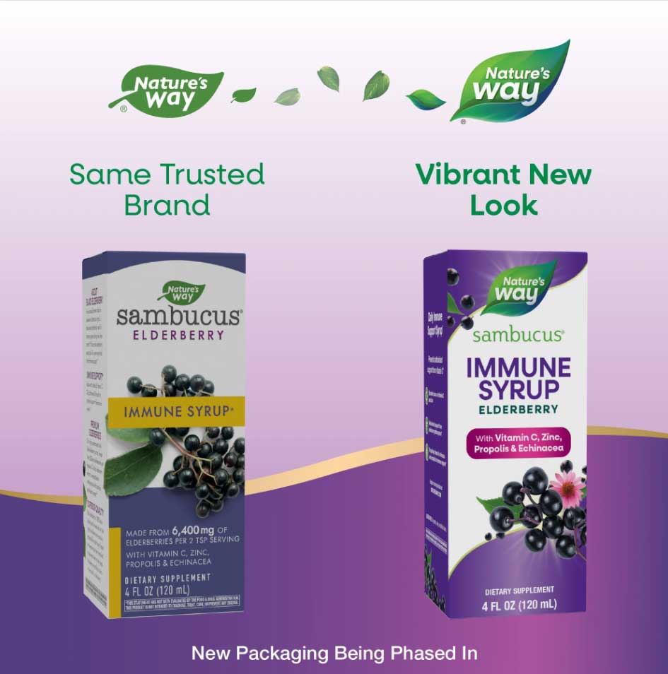Nature's Way Sambucus Immune Syrup New Look
