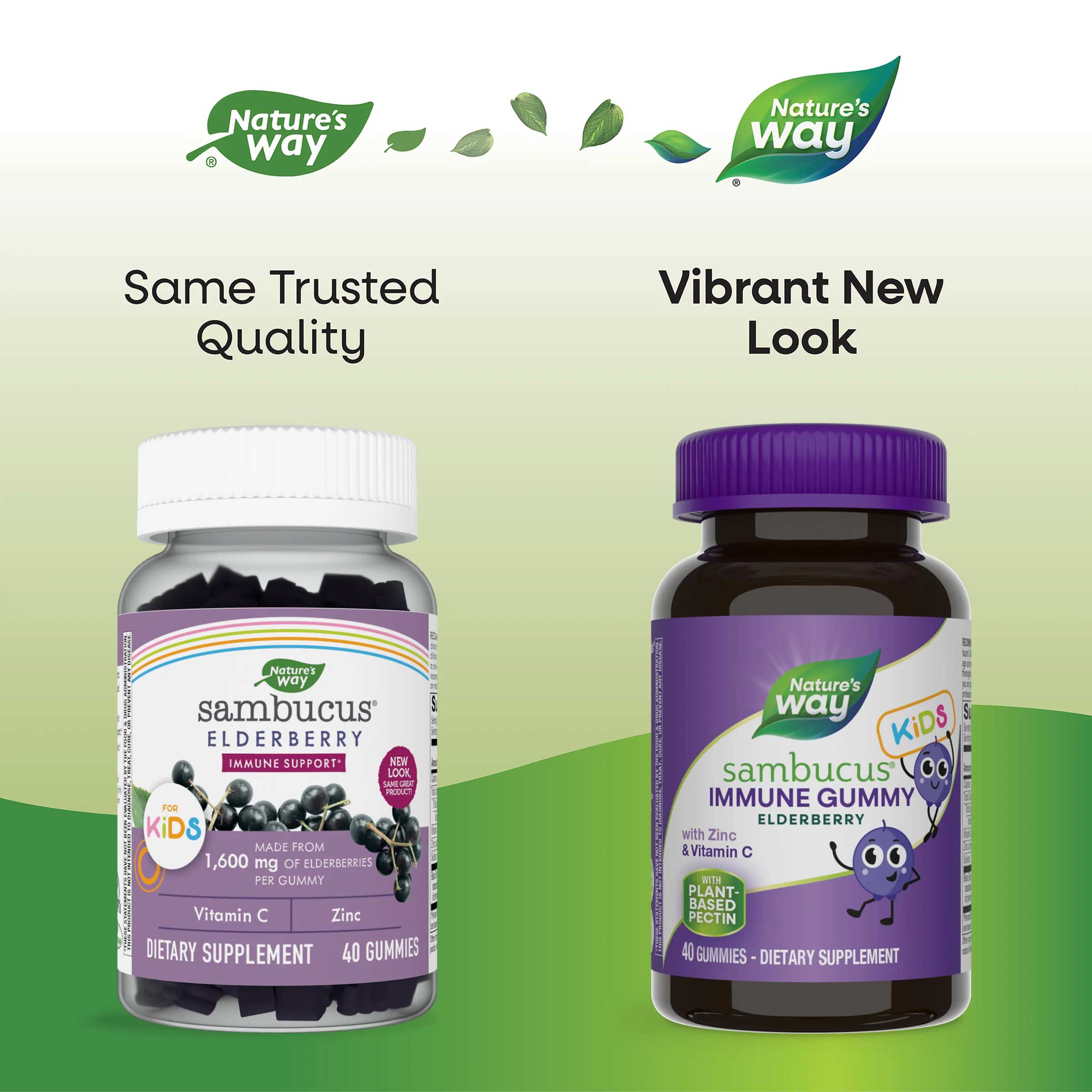 Nature's Way Sambucus Kids Immune Gummies New Look