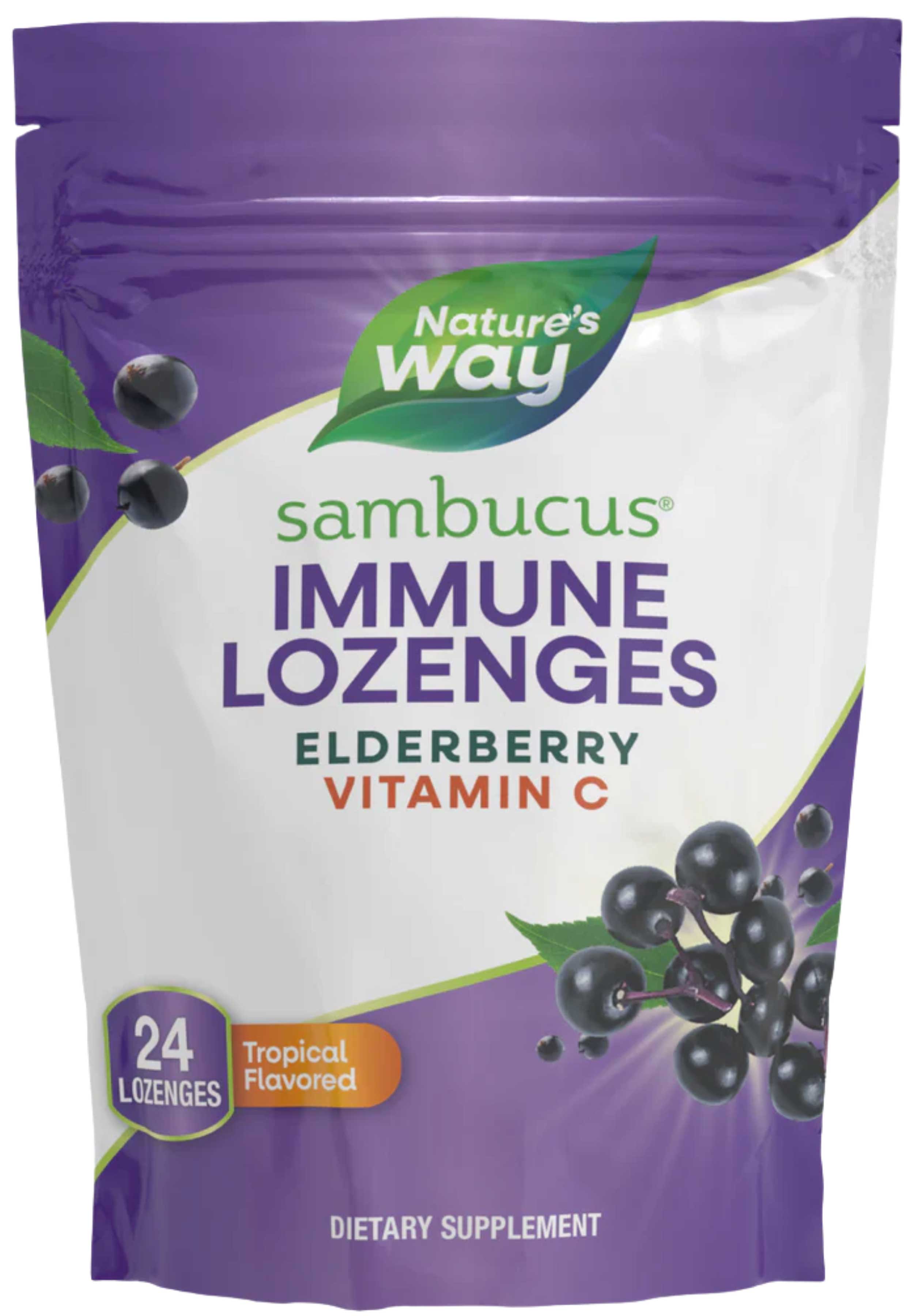 Nature's Way Sambucus Vitamin C Tropical Lozenges