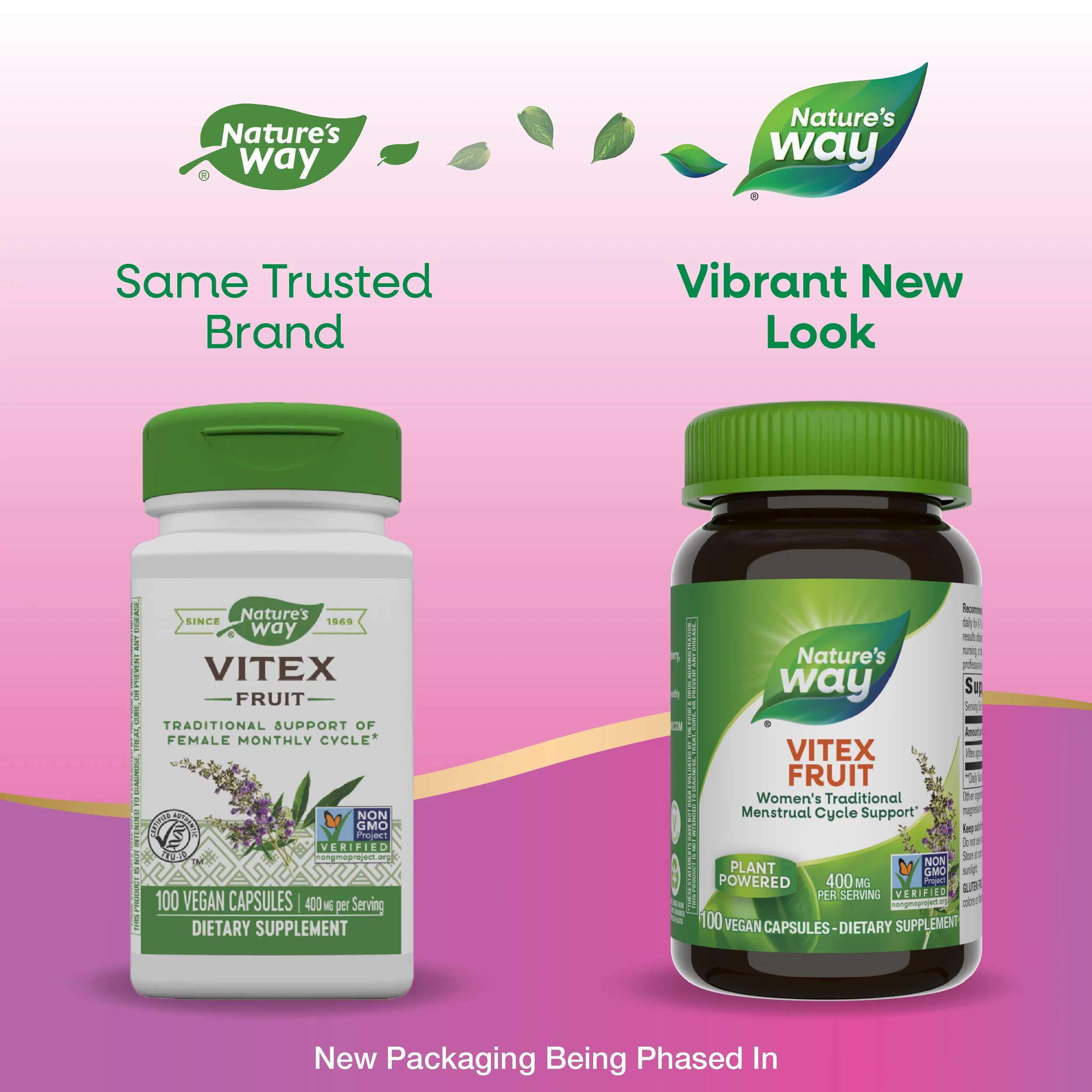 Nature's Way Vitex Fruit (Chaste Tree) New Look