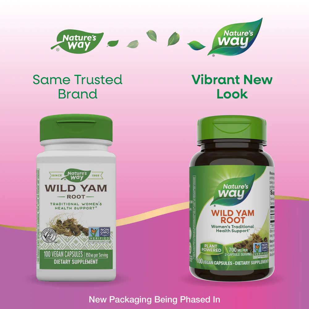 Nature's Way Wild Yam Root New Look