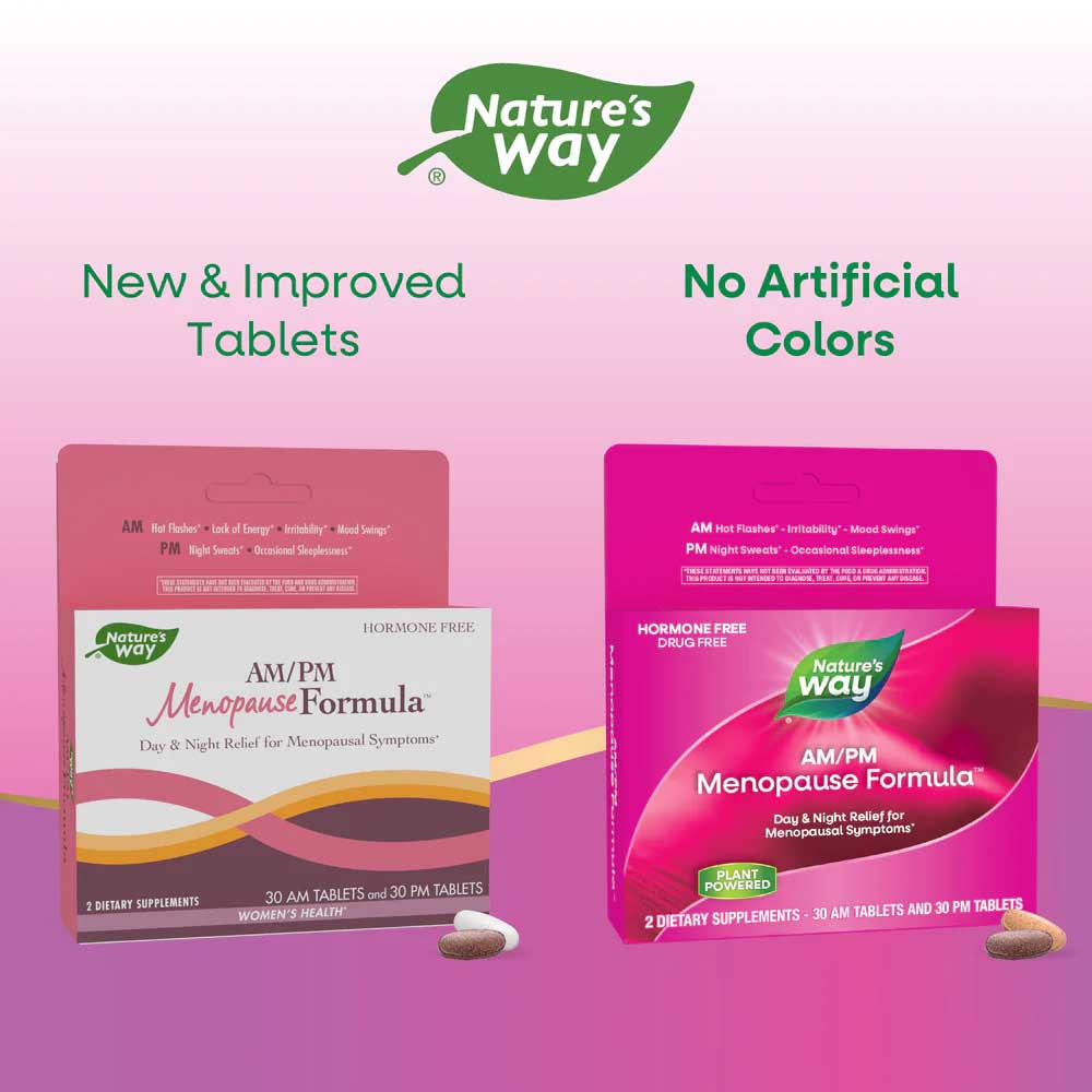 Nature's Way AM/PM Menopause Formula (Formerly Enzymatic Therapy AM/PM Menopause Formula) New Look