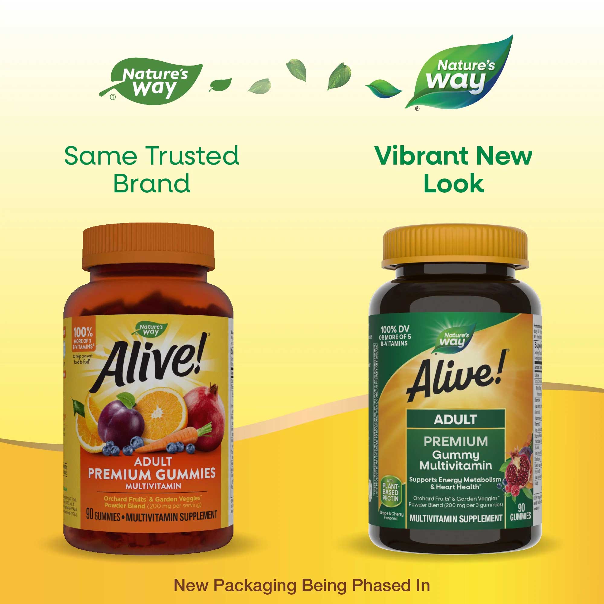Nature's Way Alive! Adult Premium Gummies Multivitamin New Look