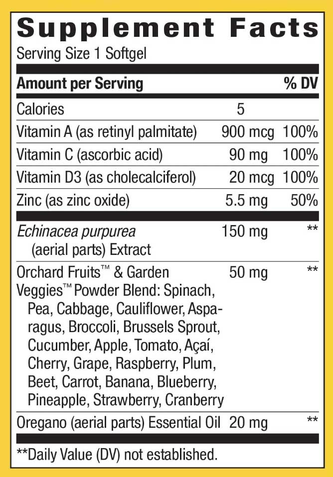 Nature's Way Alive! Everyday Immune Health Ingredients