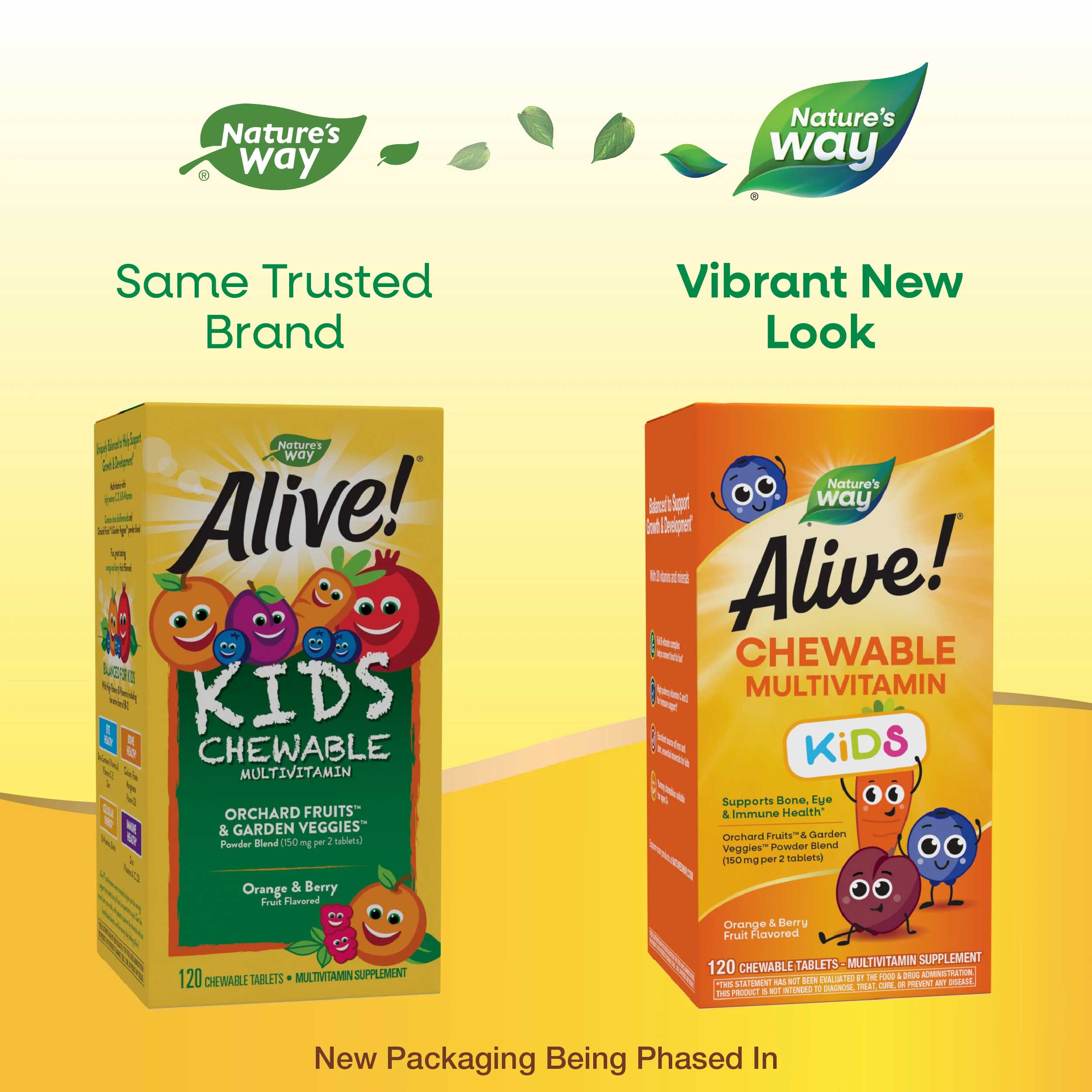 Nature's Way Alive! Kids Chewable Multivitamin New Look