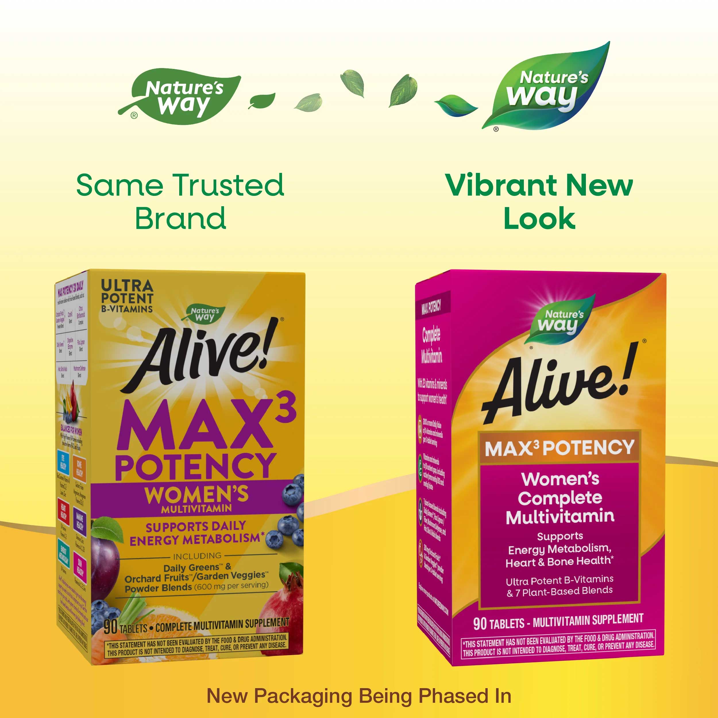 Nature's Way Alive! Max3 Potency Women’s Multivitamin New Look