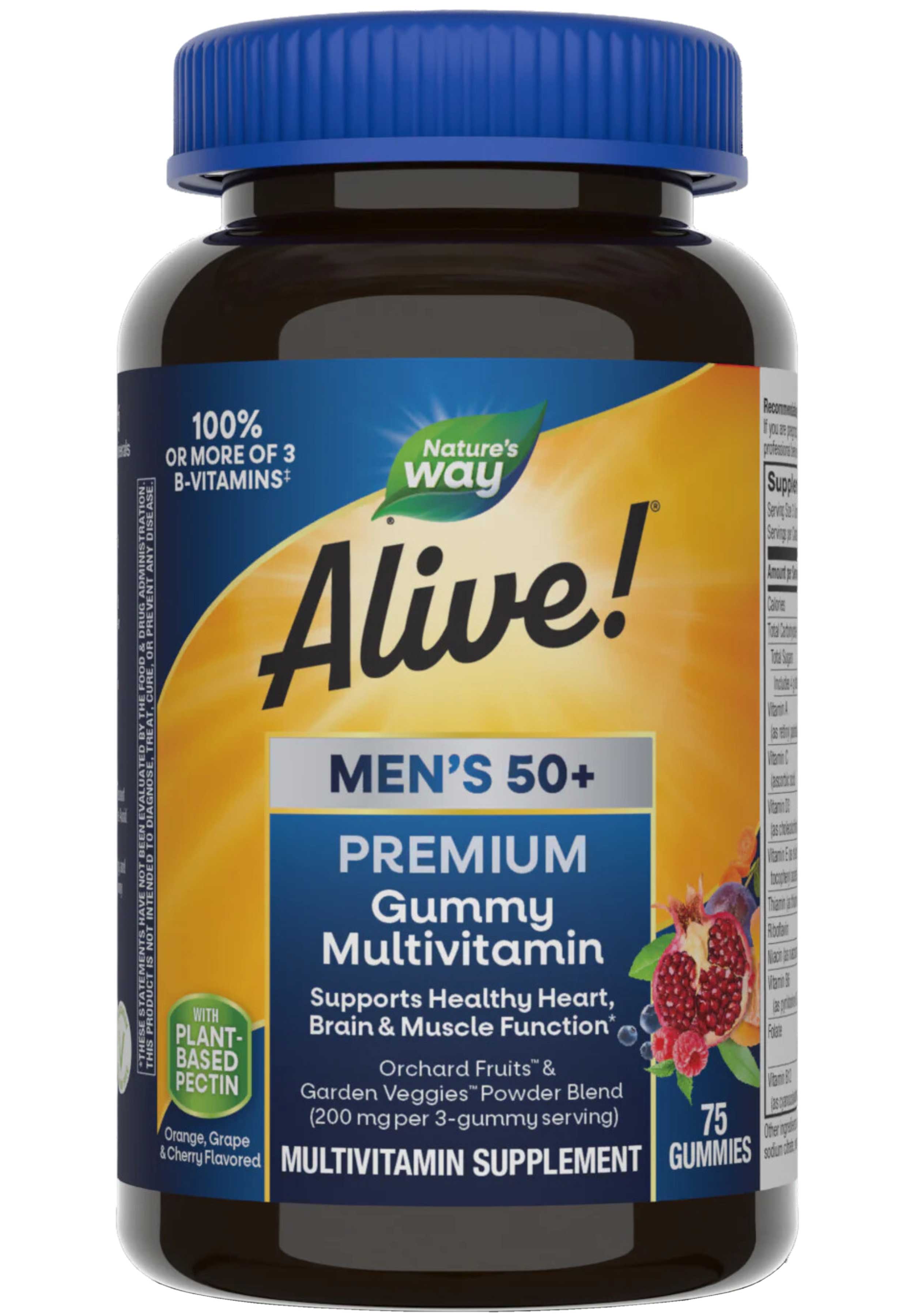 Nature's Way Alive! Men's 50+ Premium Gummy Multivitamin