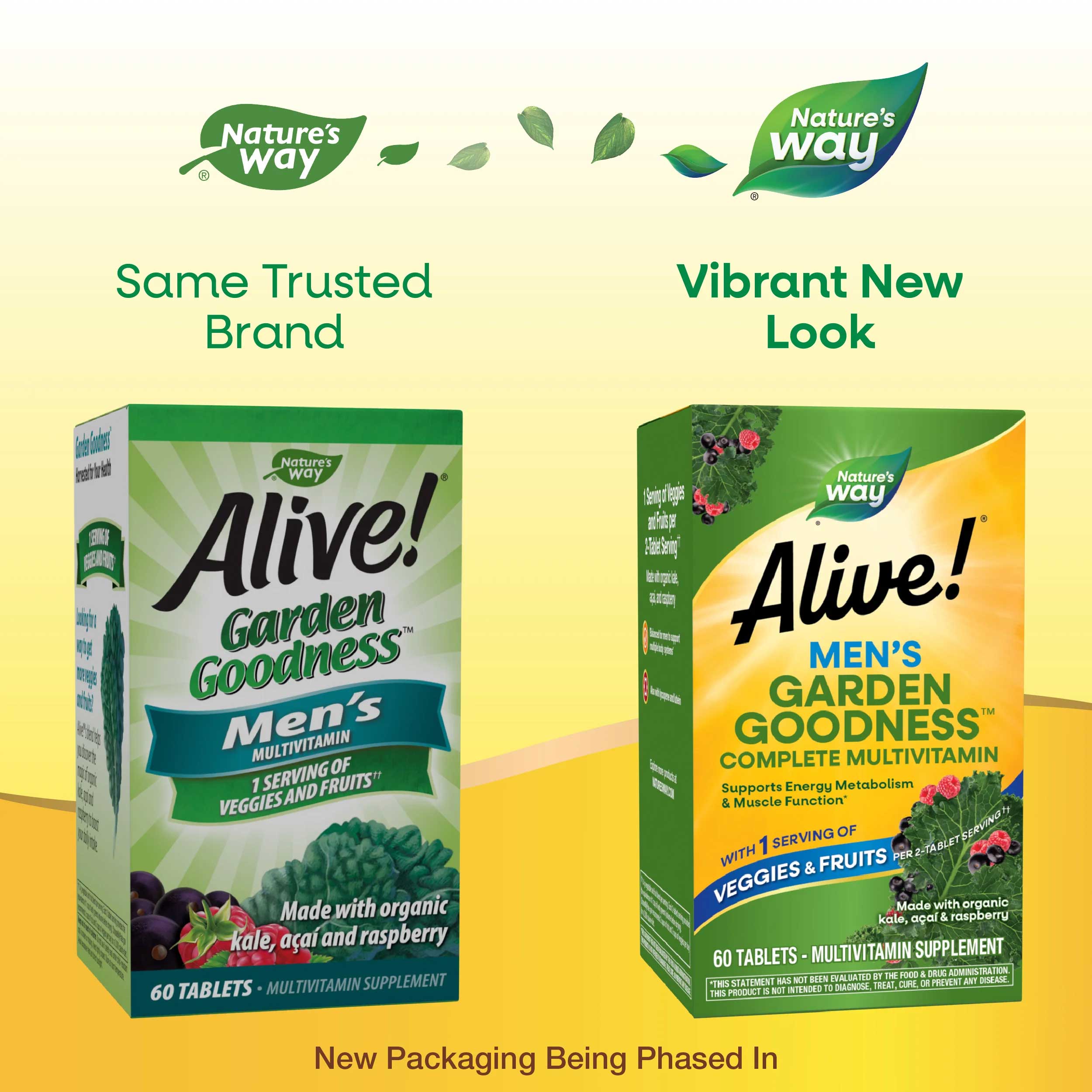 Nature's Way Alive! Men's Garden Goodness New Look