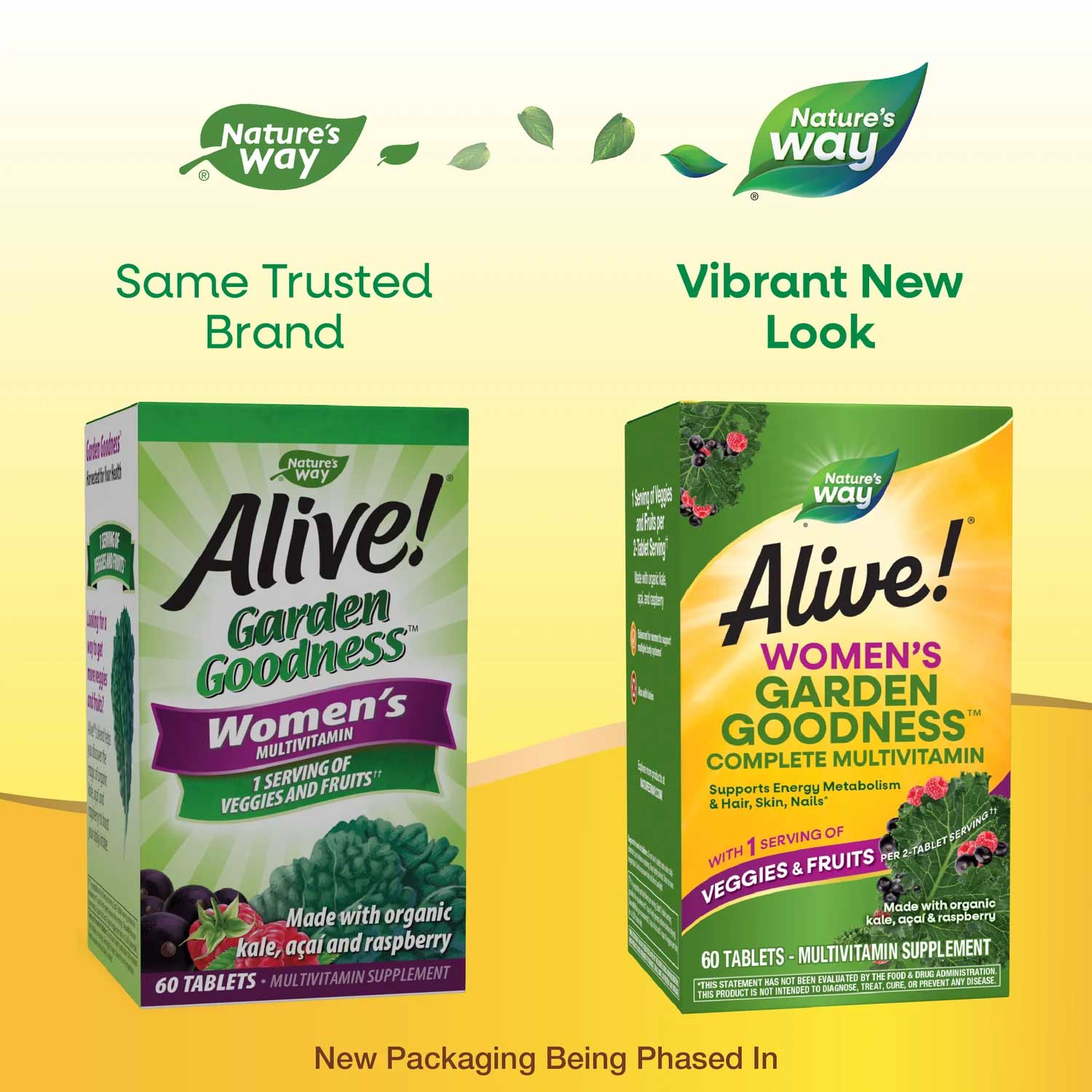 Nature's Way Alive! Women's Garden Goodness Complete Multivitamin New Look