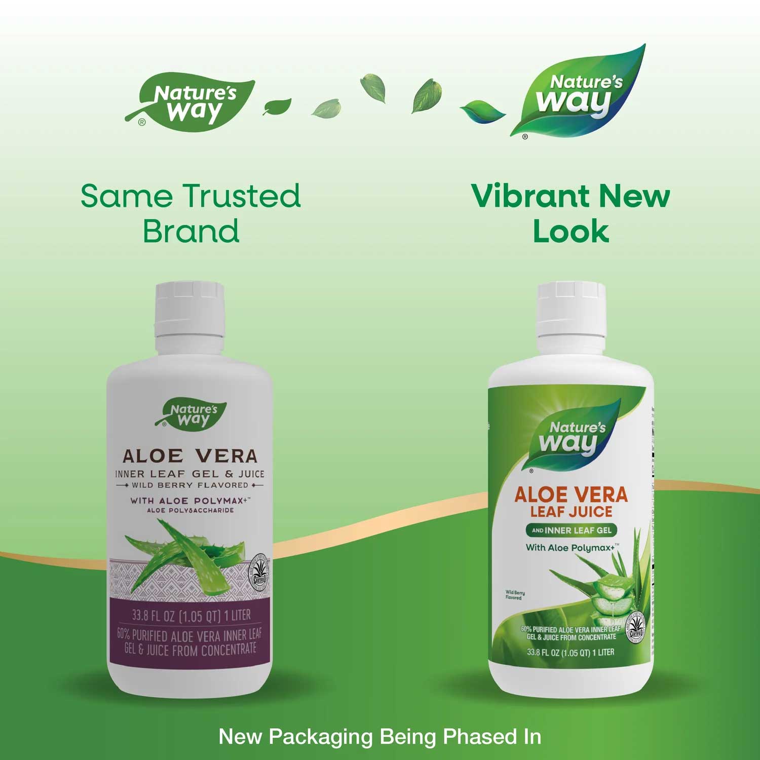 Nature's Way Aloe Vera Inner Leaf Gel & Juice New Look