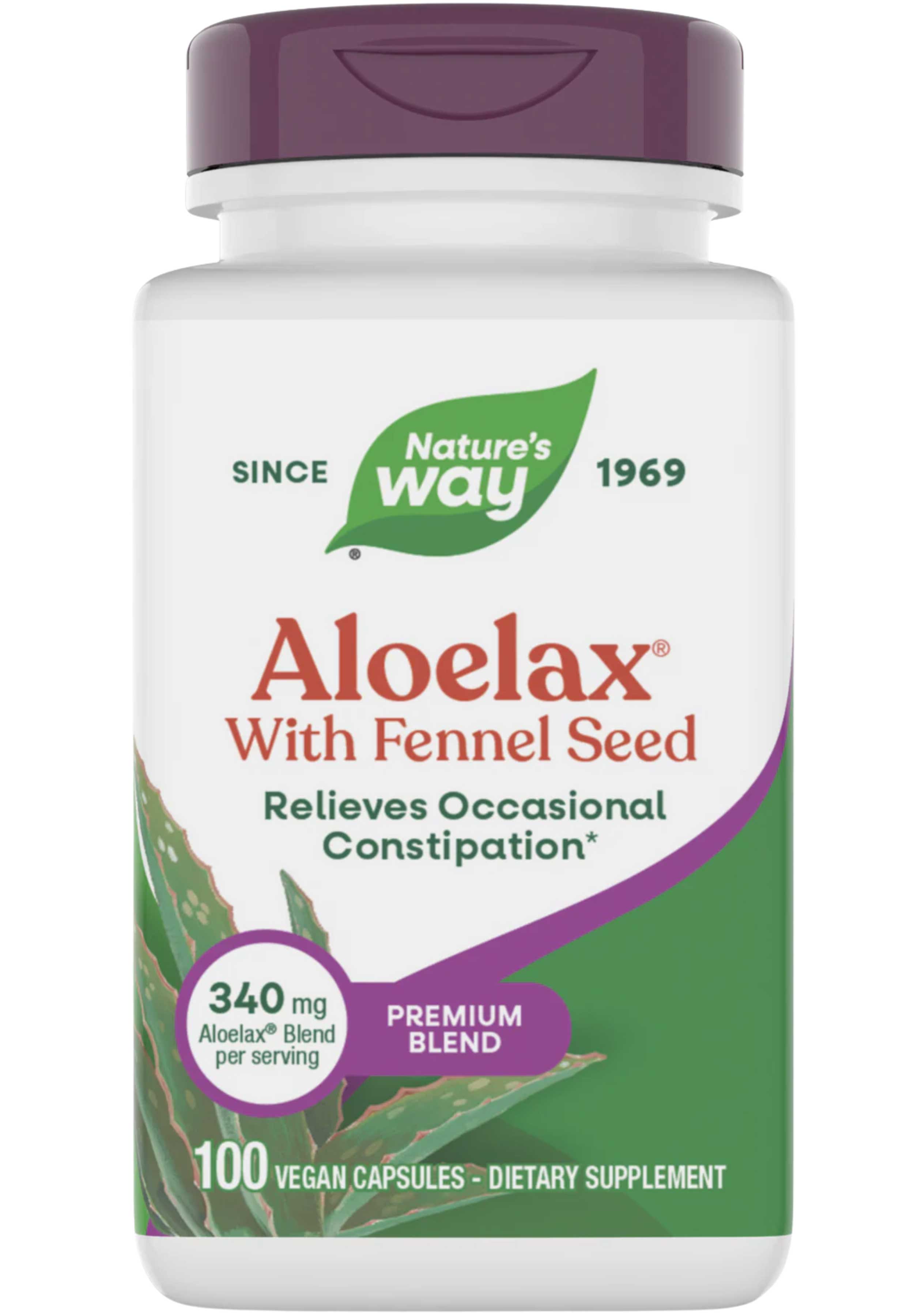 Nature's Way Aloelax with Fennel Seed (Premium Blend)