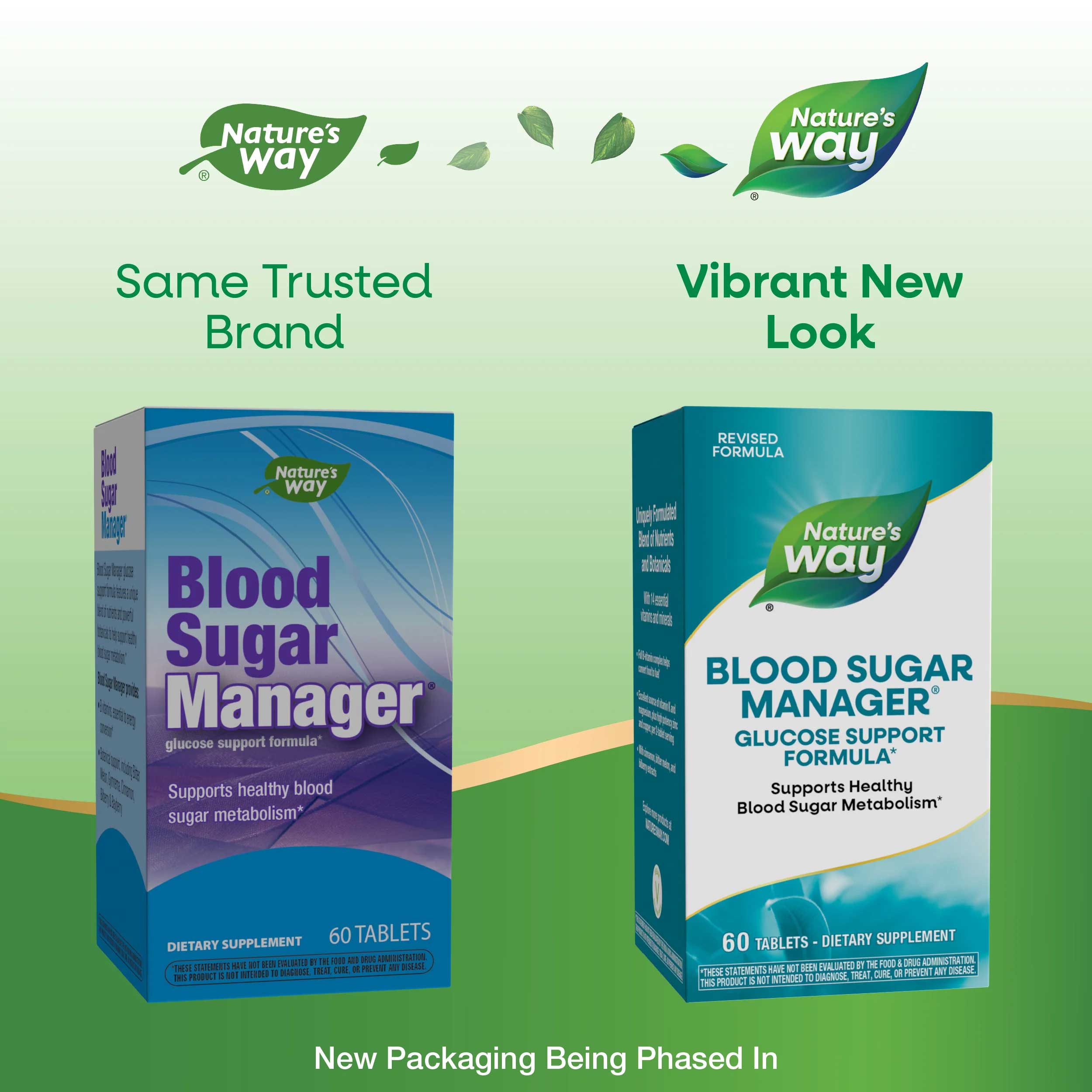 Nature's Way Blood Sugar Manager Tablets New Look