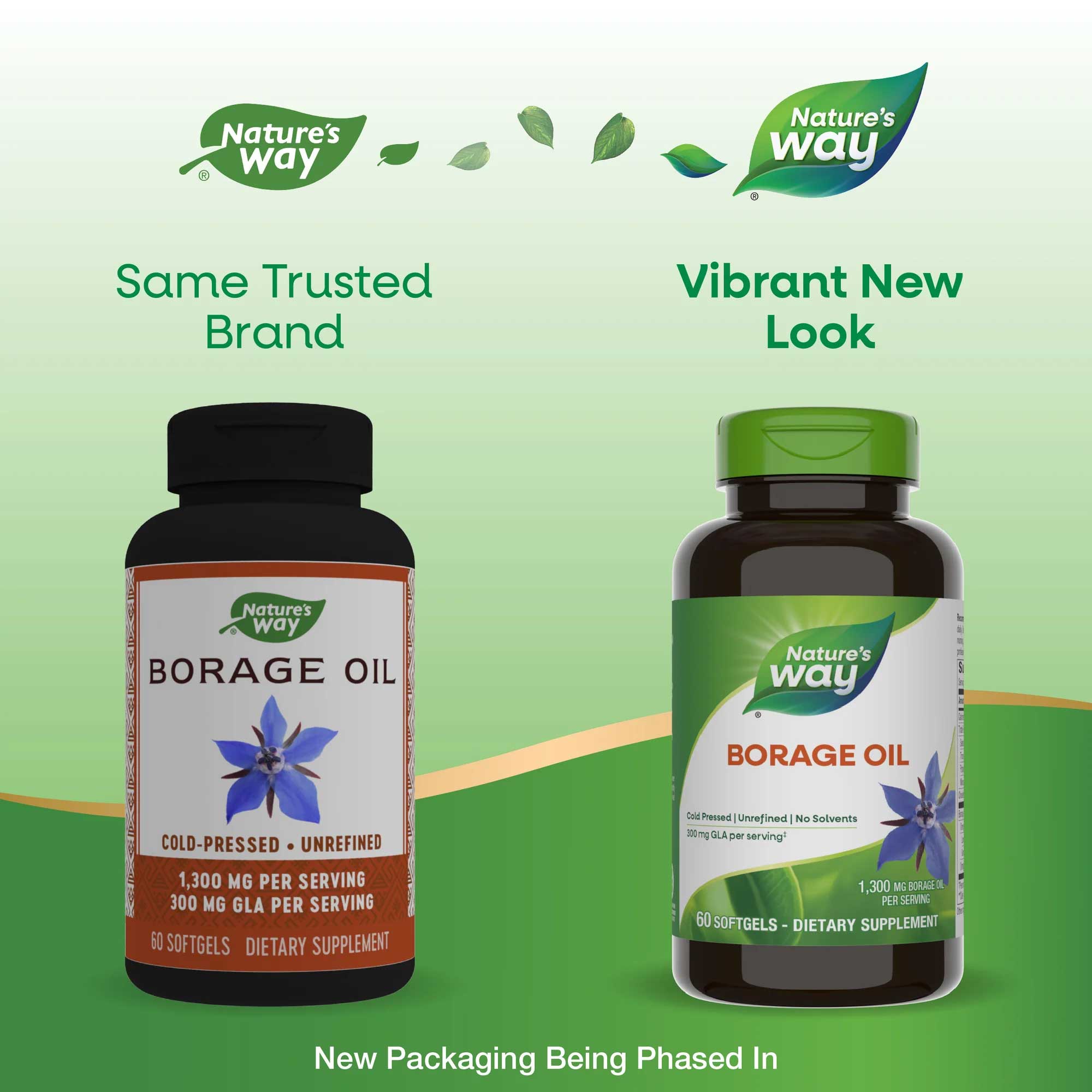 Nature's Way Borage Oil 1300 mg (Formerly EfaGold Borage Oil 1300 mg) New Look