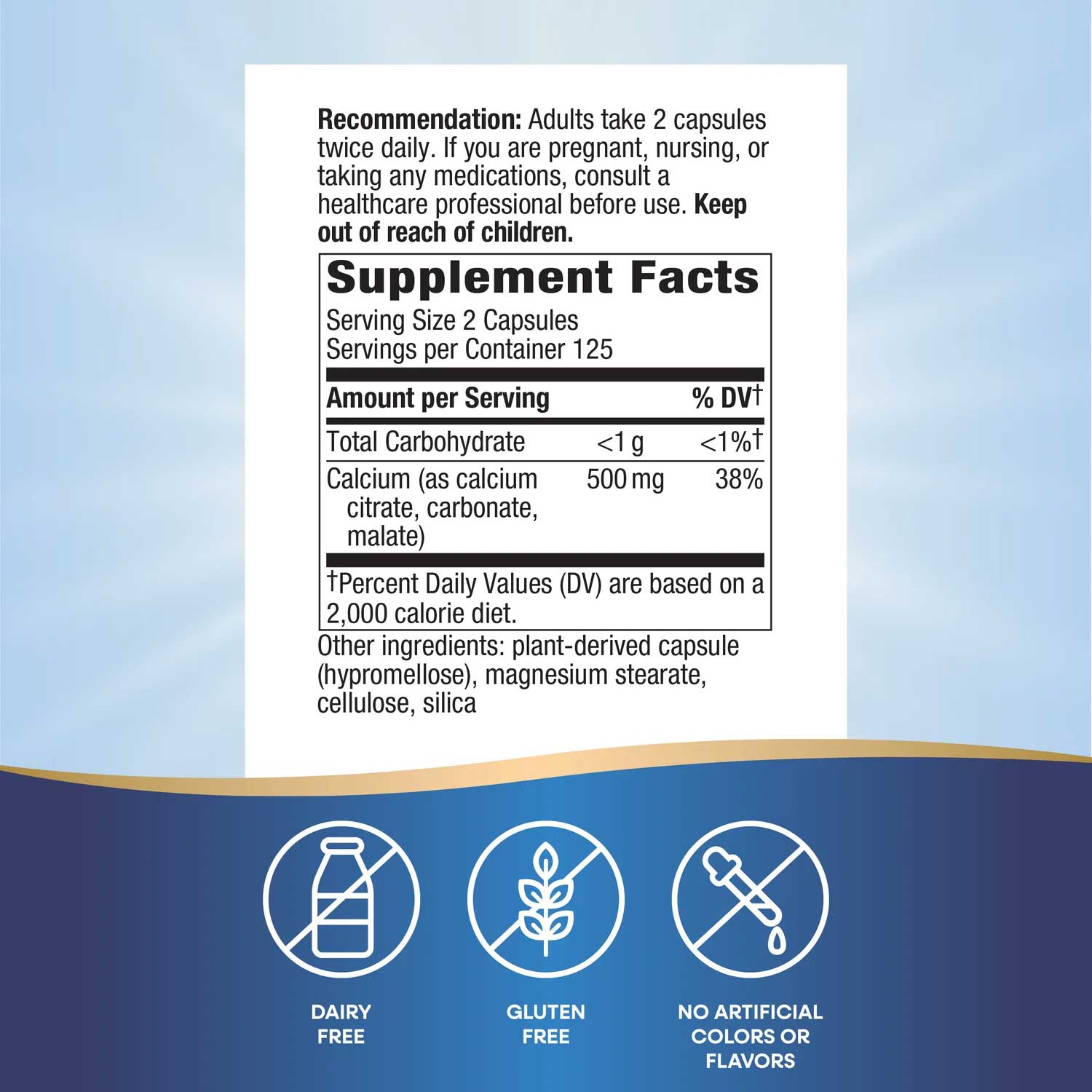 Nature's Way Calcium Citrate Ingredients