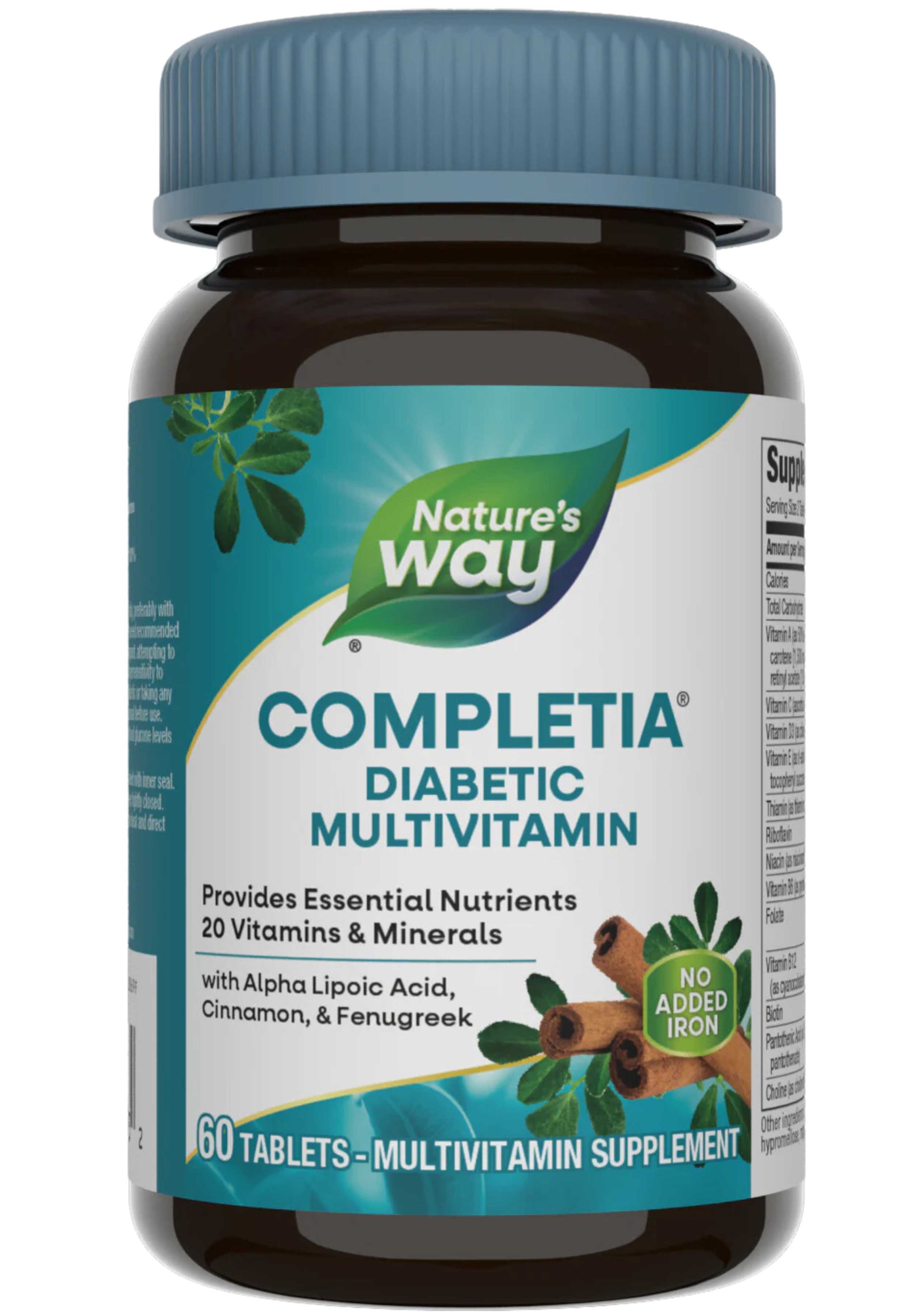 Nature's Way Completia Diabetic Multivitamin No Added Iron