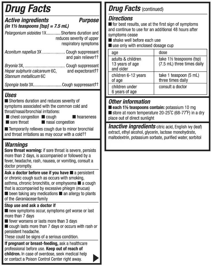 Nature's Way Cough Relief Syrup Ingredients