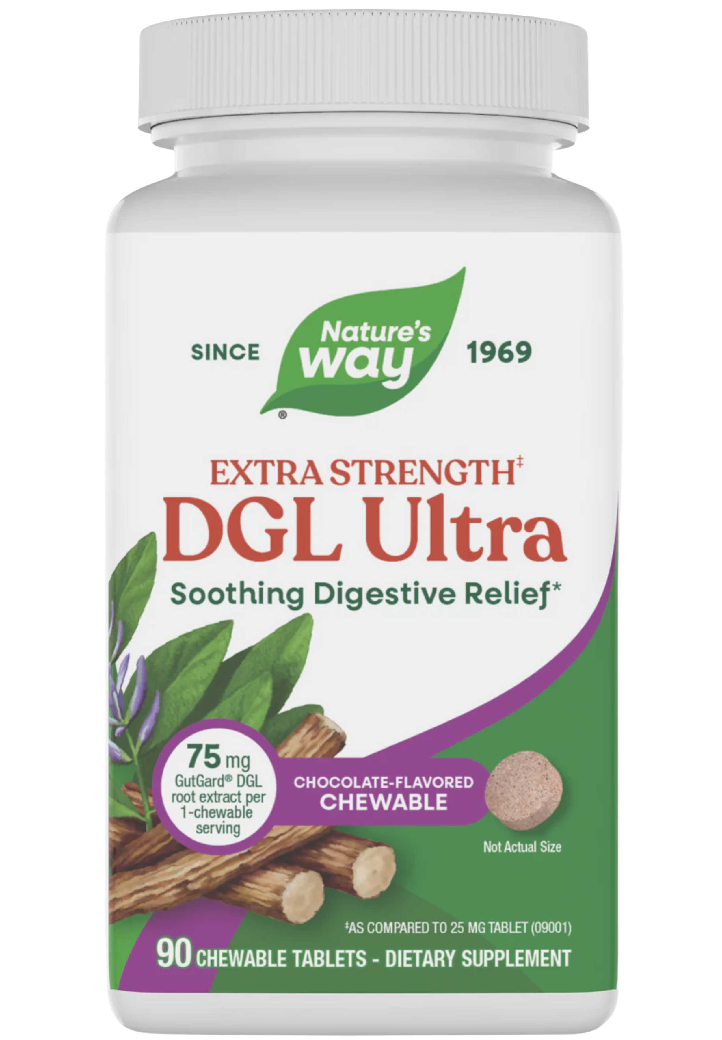 Nature's Way DGL Ultra - Extra Strength (Chocolate Flavored)