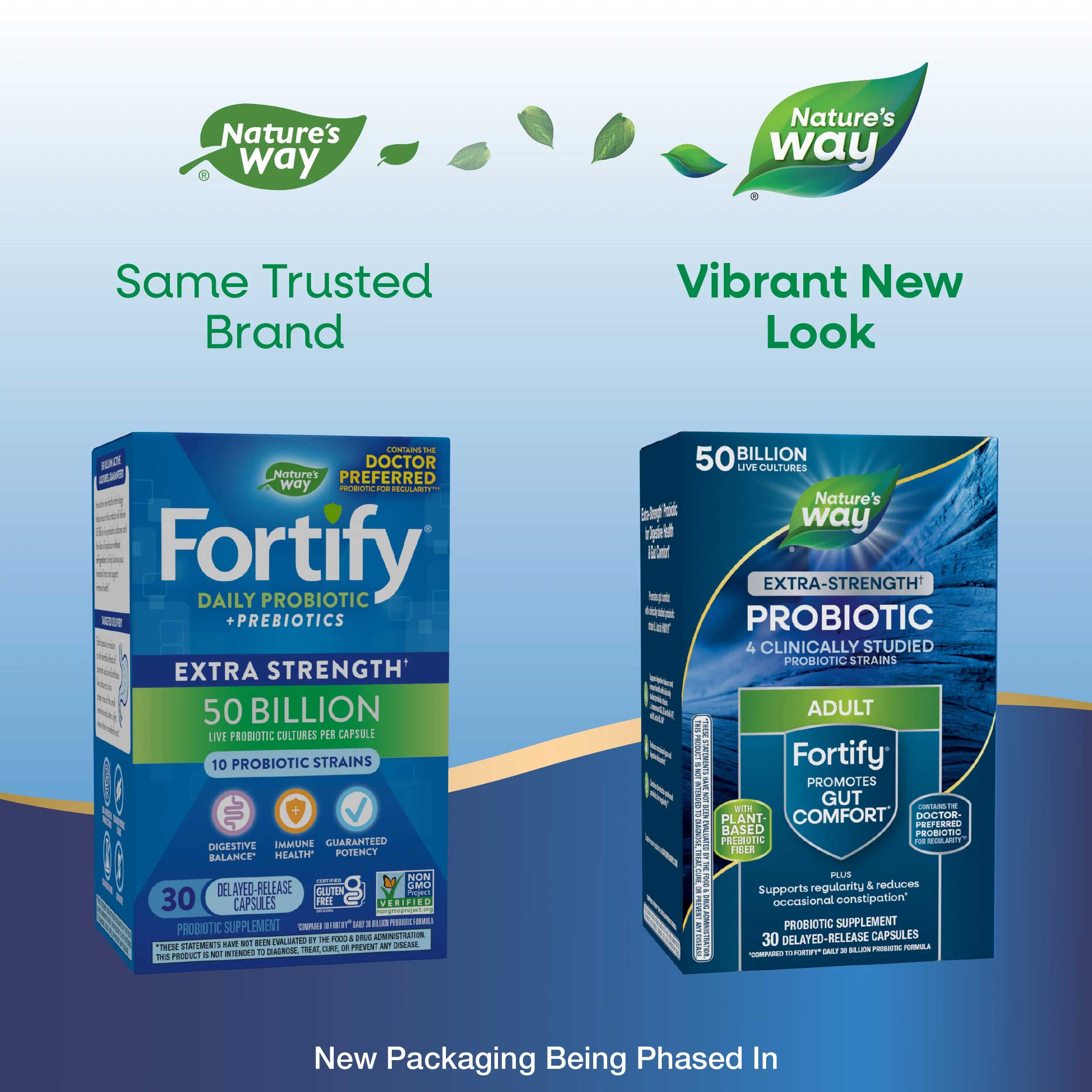 Nature's Way Fortify Adult 50 Billion Extra-Strength Probiotic New Look