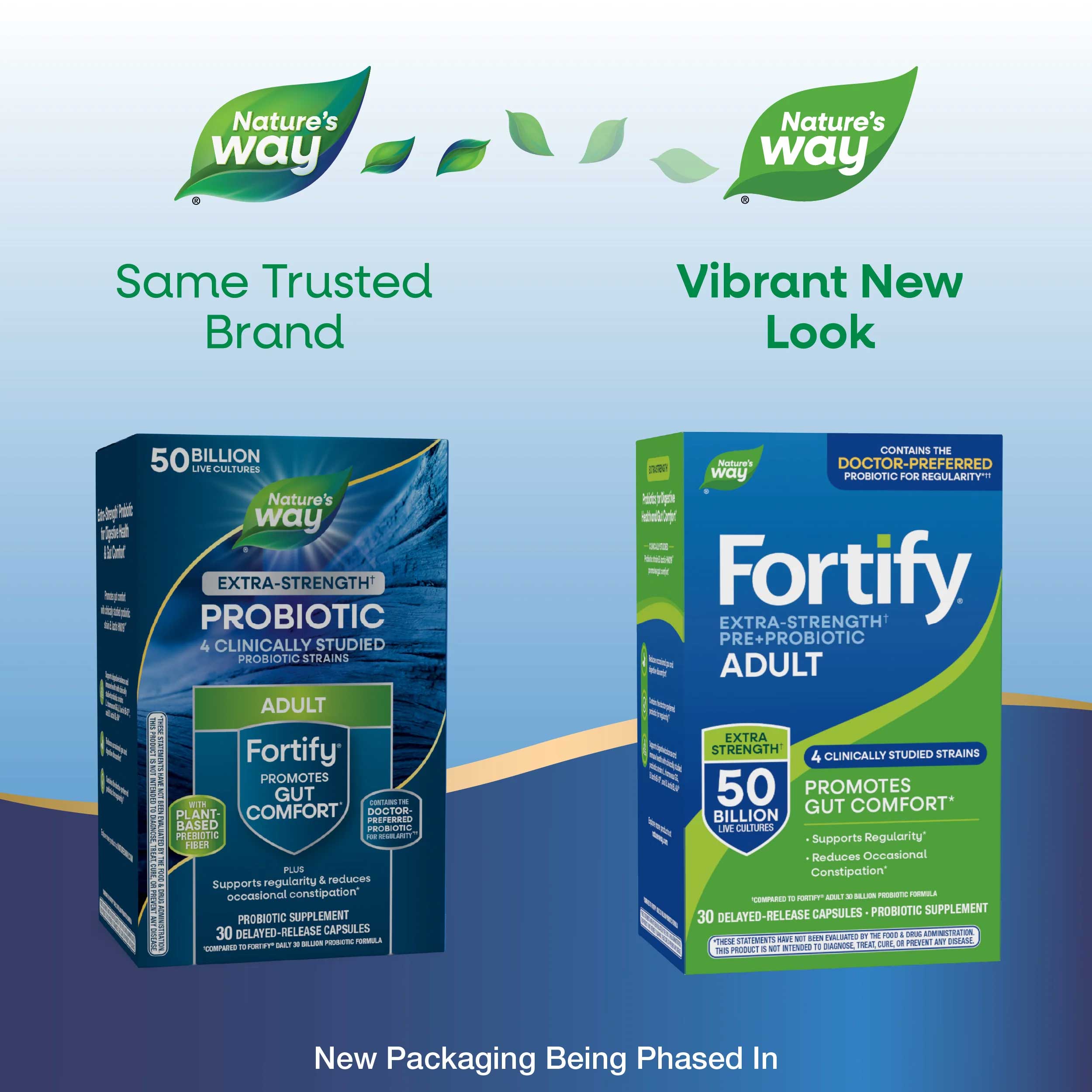 Nature's Way Fortify Extra-Strength Pre+Probiotic Adult (50 Billion) New Look