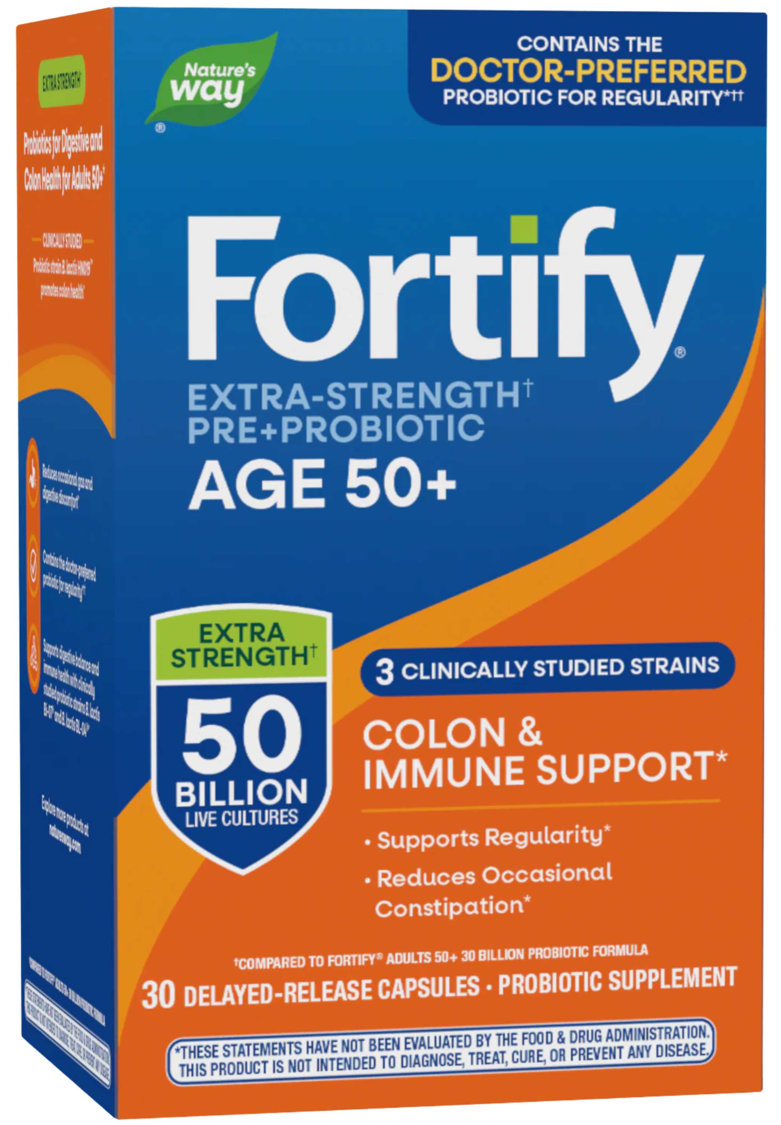 Nature's Way Fortify® Extra-Strength Pre+Probiotic Age 50+