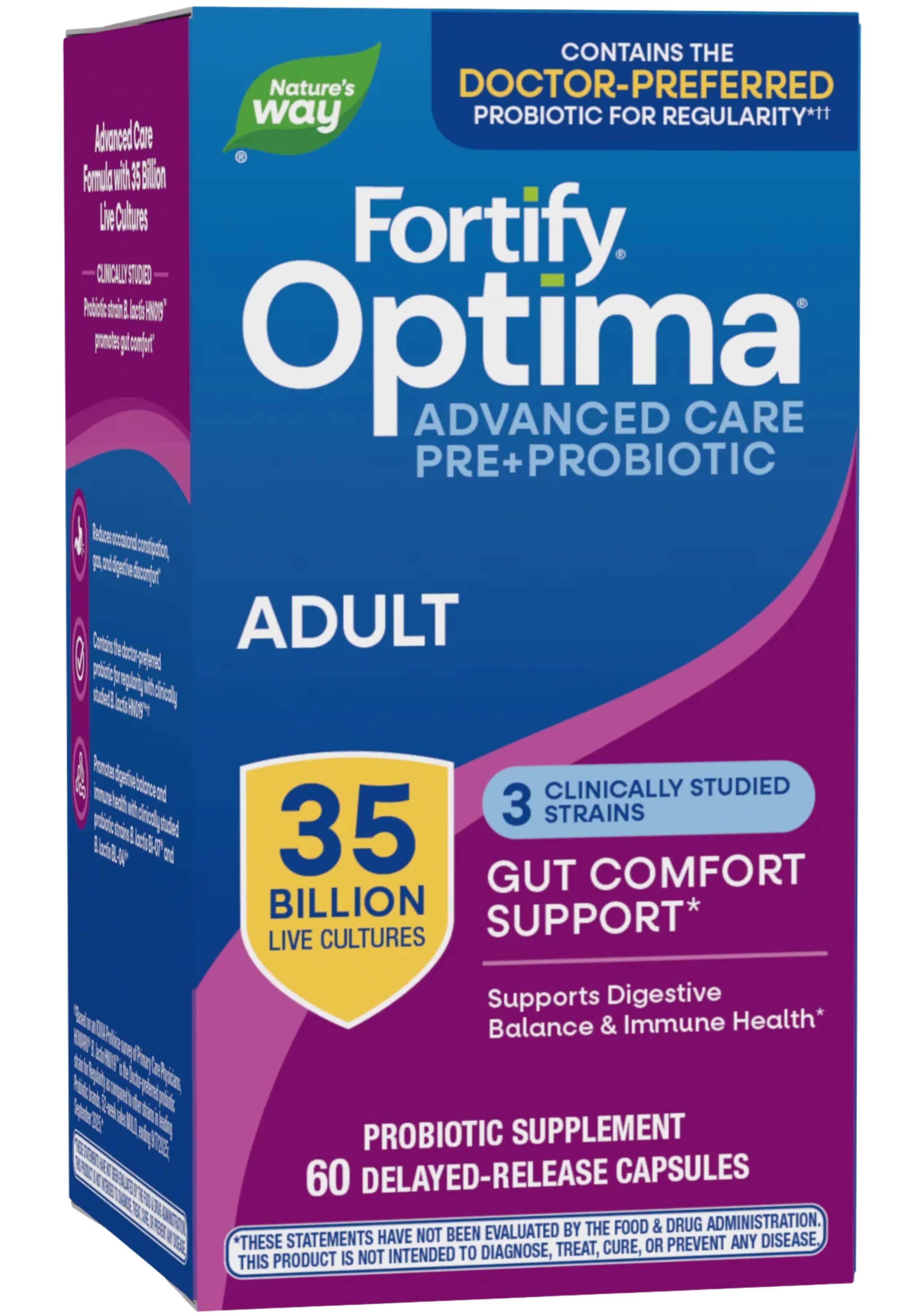 Nature's Way Fortify Optima Adult Advanced Care Pre+Probiotic 35 Billion CFU