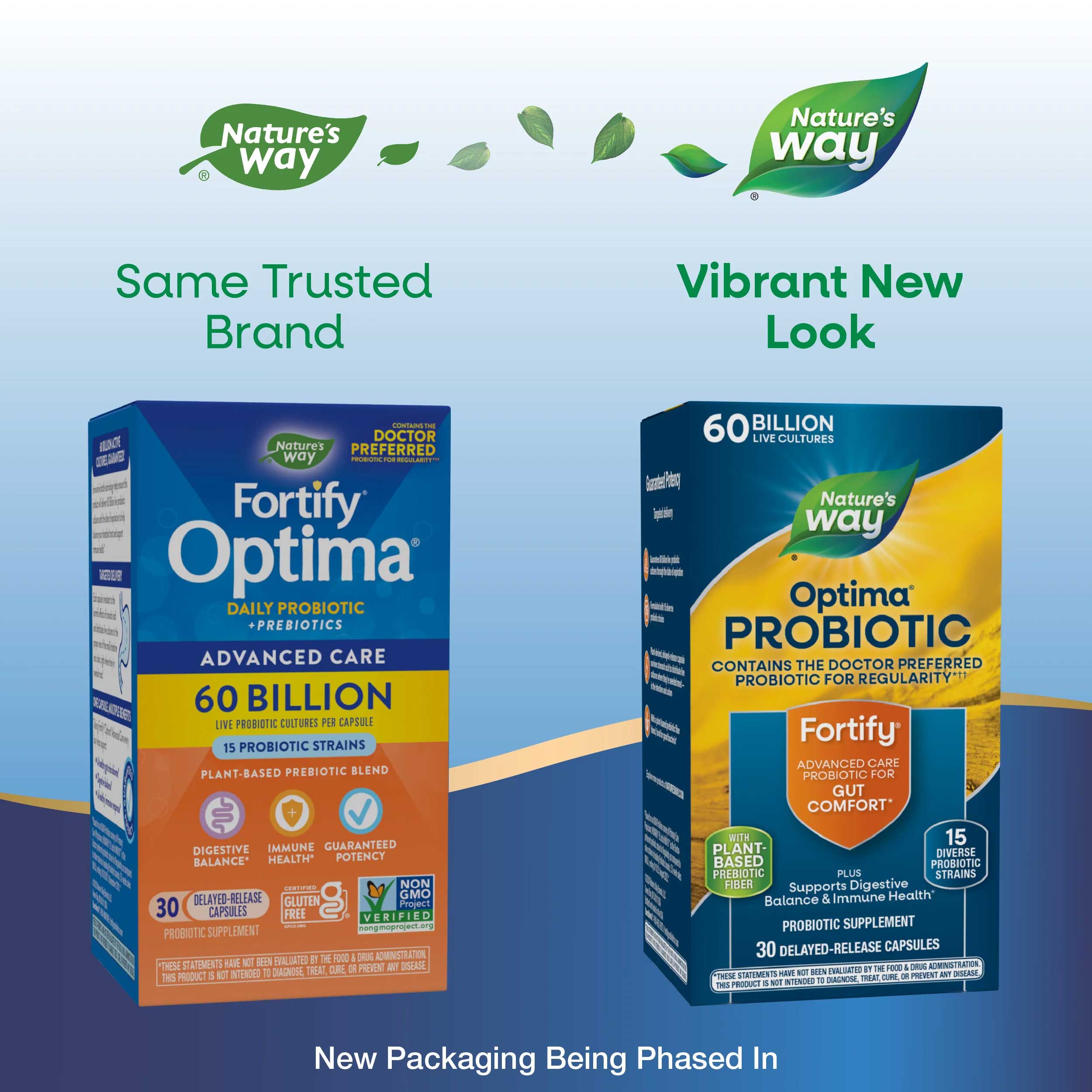 Nature's Way Fortify Optima Advanced 60 Billion Probiotic New Look