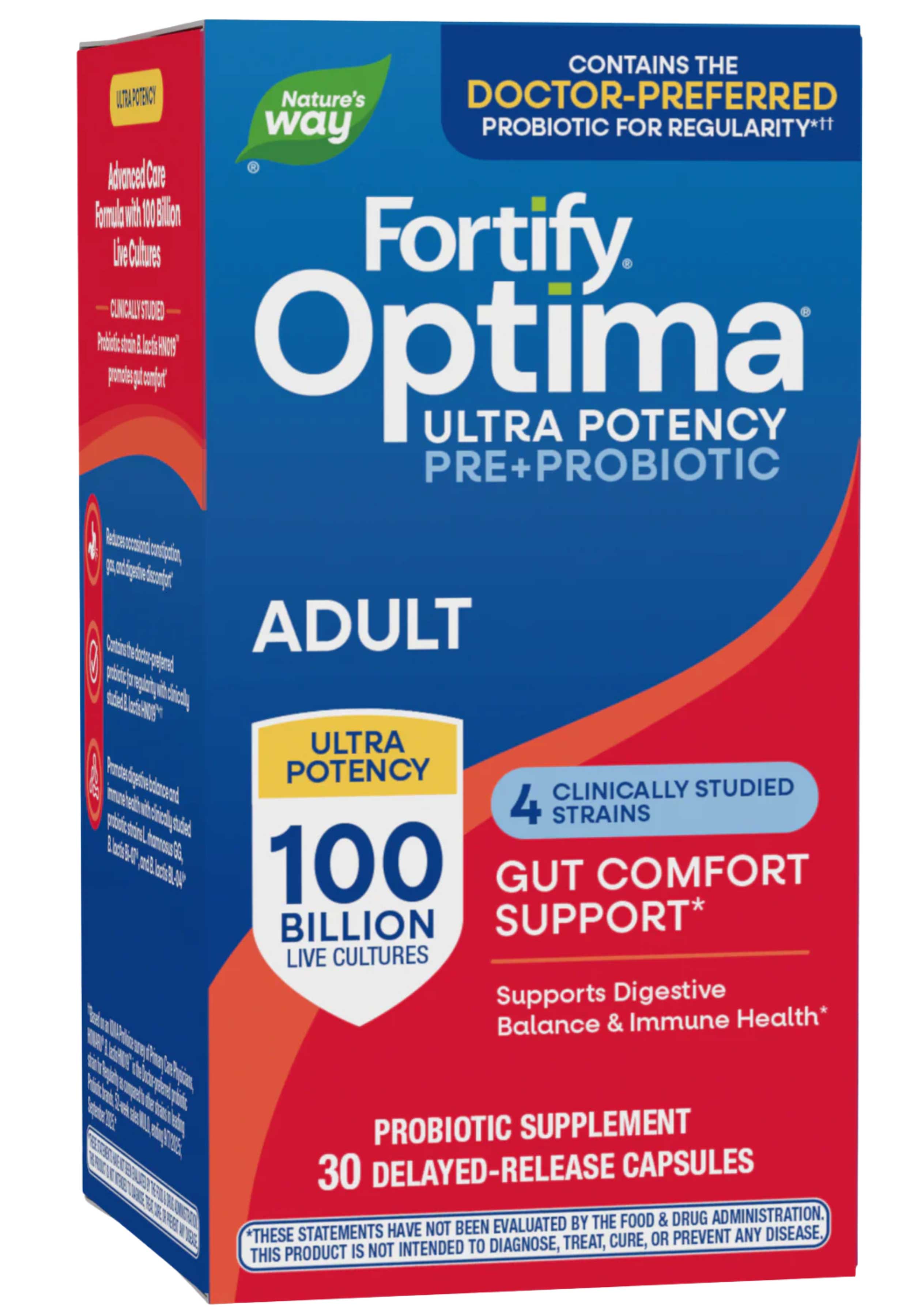 Nature's Way Fortify Optima Pre+Probiotic Adult 100 Billion