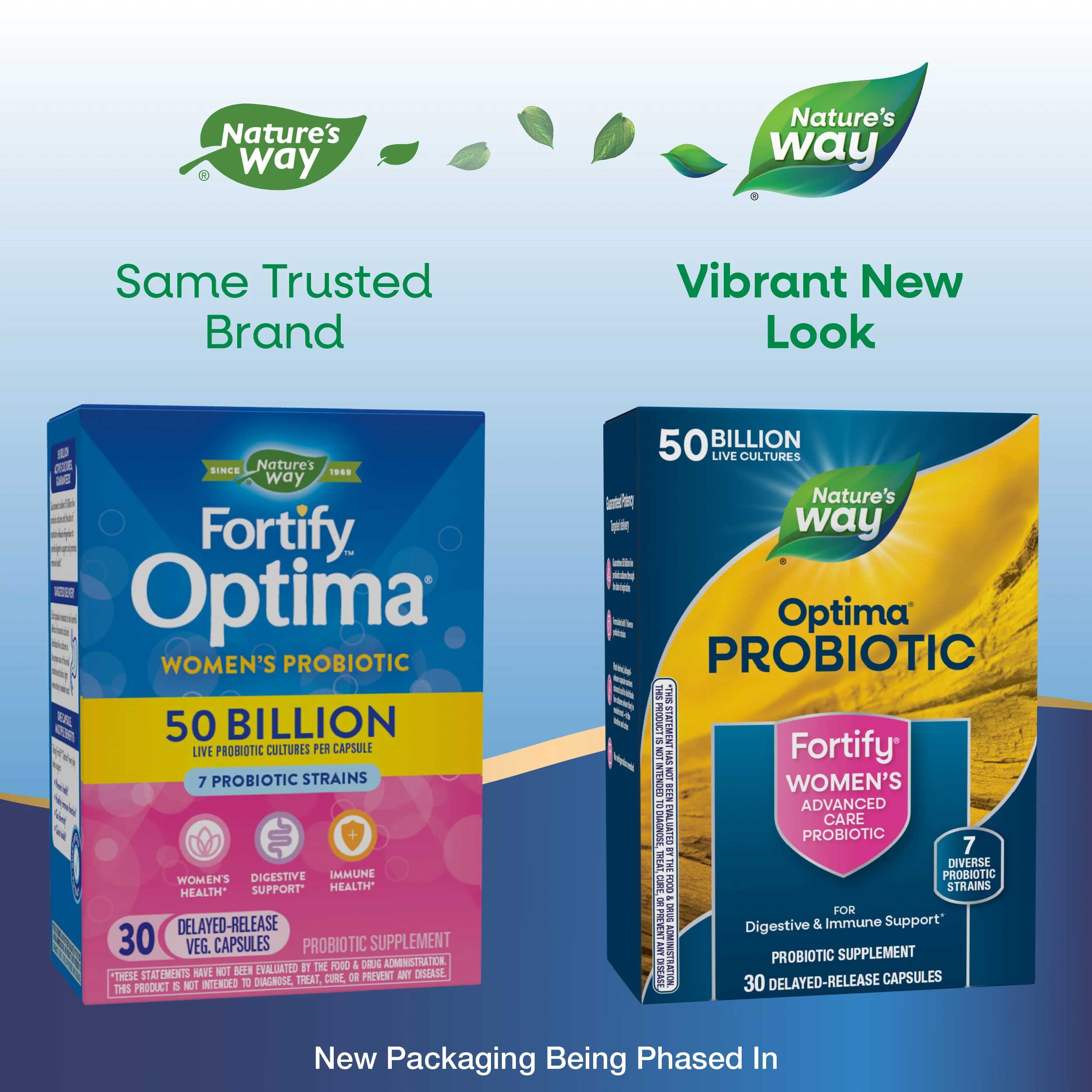 Nature's Way Fortify Optima Women's 50 Billion Probiotic New Look
