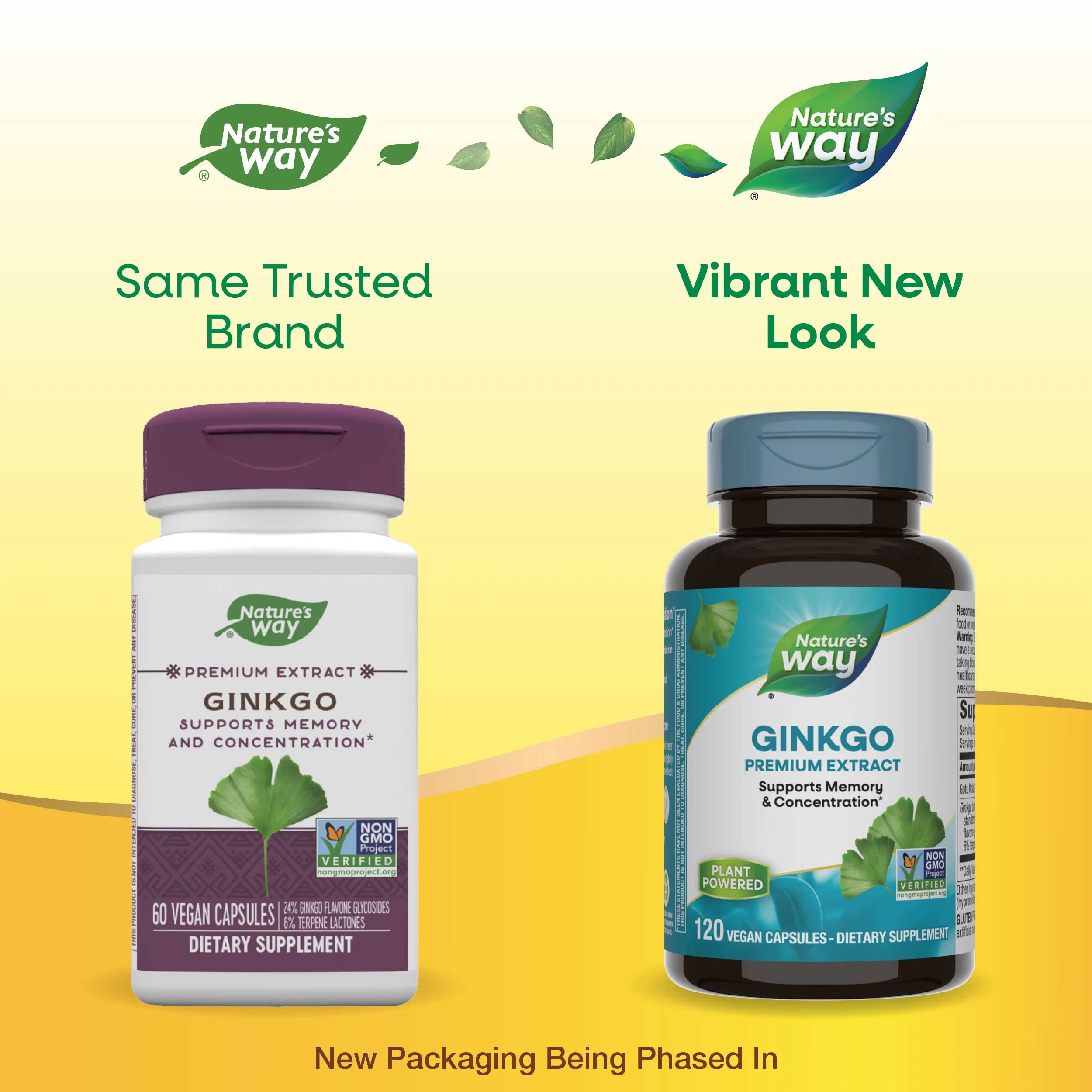 Nature's Way Ginkgo Premium Extract New Look