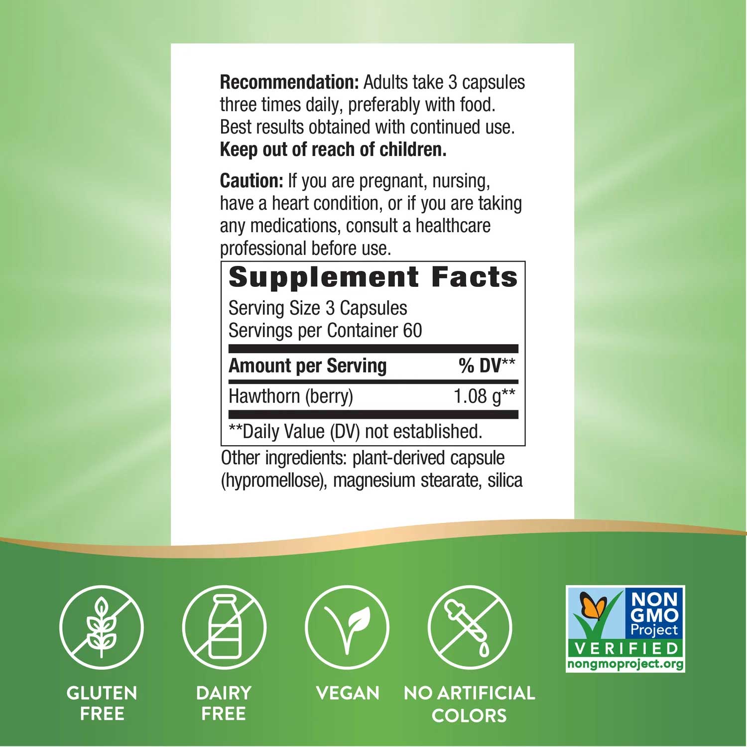 Nature's Way Hawthorn Berries Ingredients