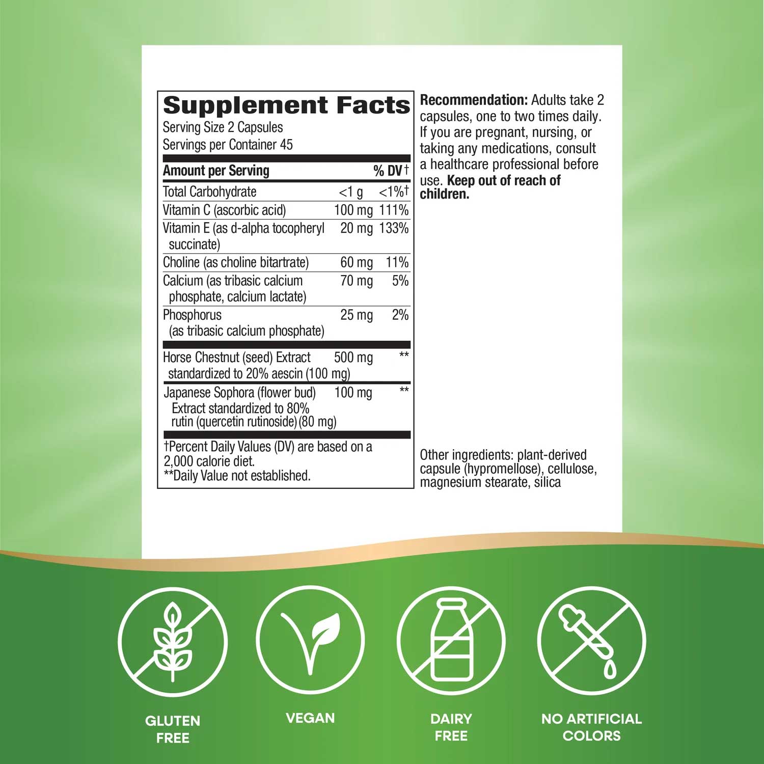 Nature's Way Hem-Care Ingredients