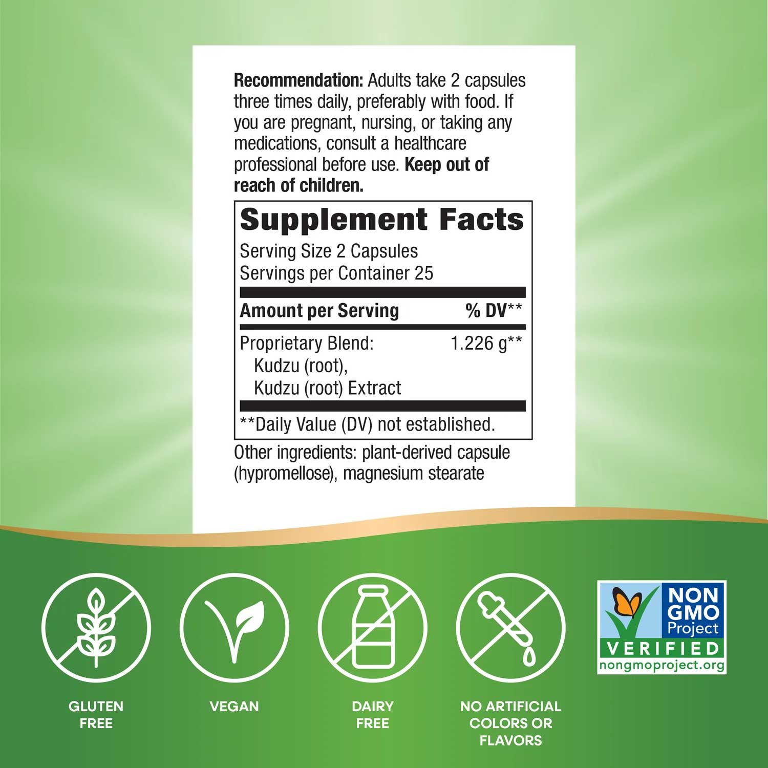 Nature's Way Kudzu Root Ingredients