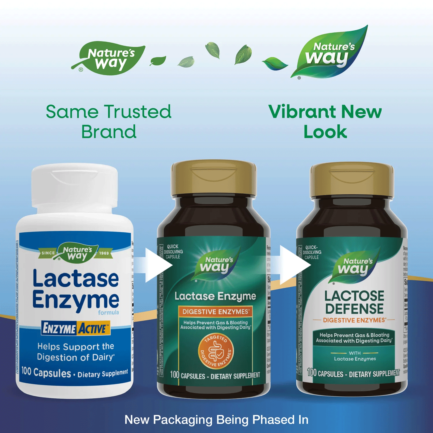 Nature's Way Lactose Defense Digestive Enzymes (Formerly Lactase Enzyme) New Look