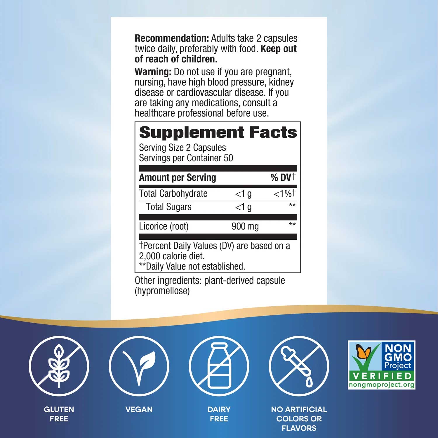 Nature's Way Licorice Root Ingredients