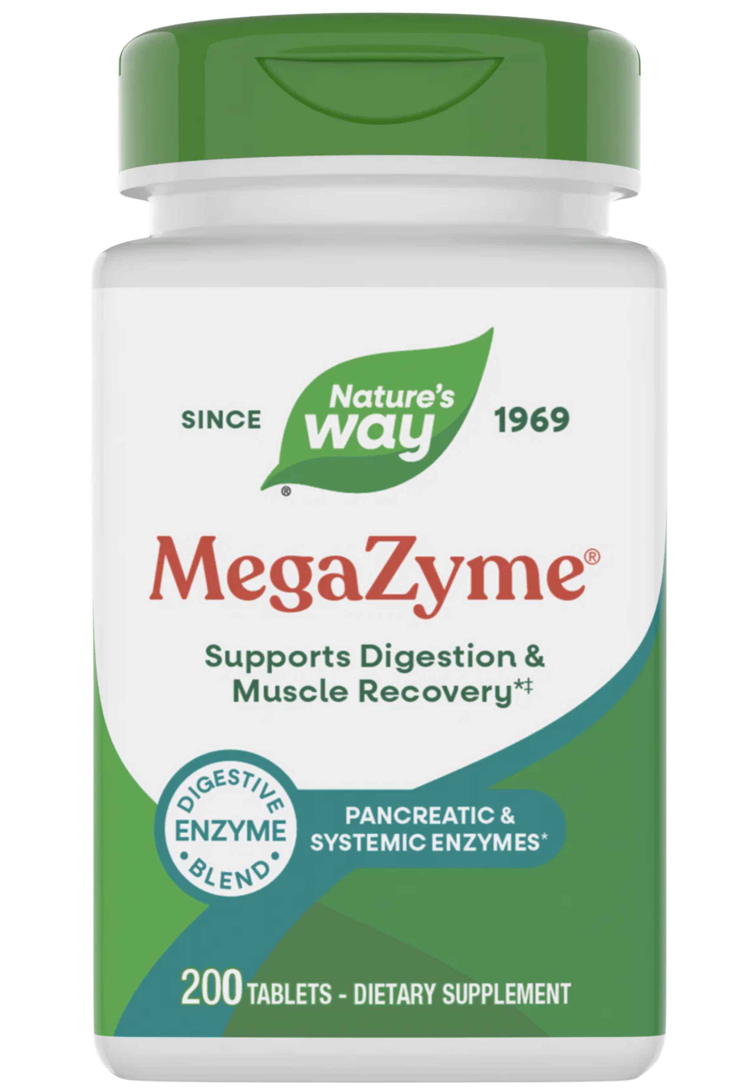 Nature's Way MegaZyme Dual Action Enzymes (Formerly Pancreatic & Systemic)