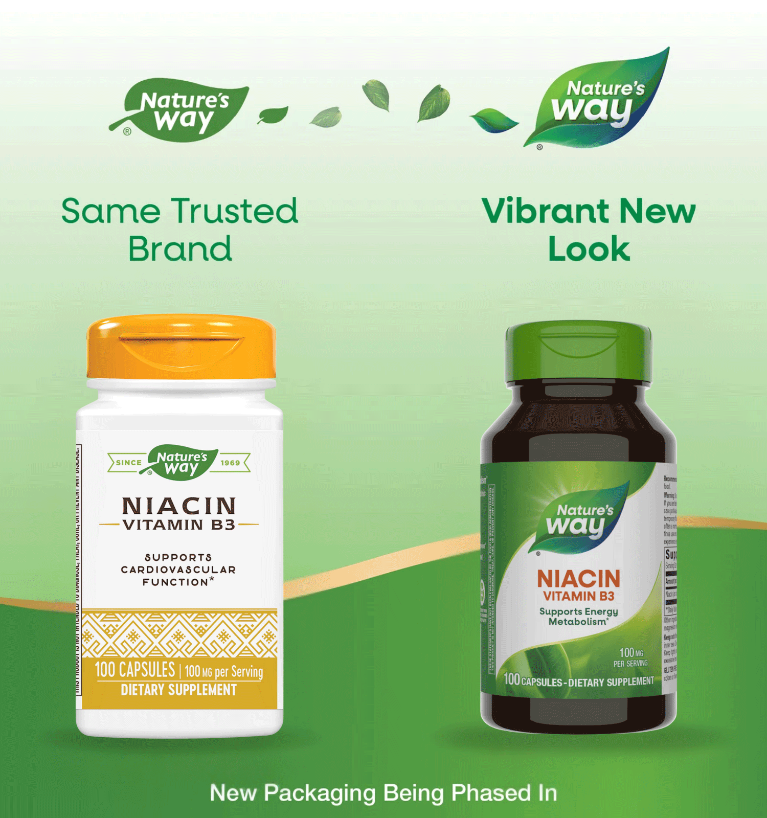 Nature's Way Niacin Vitamin B3 New Look