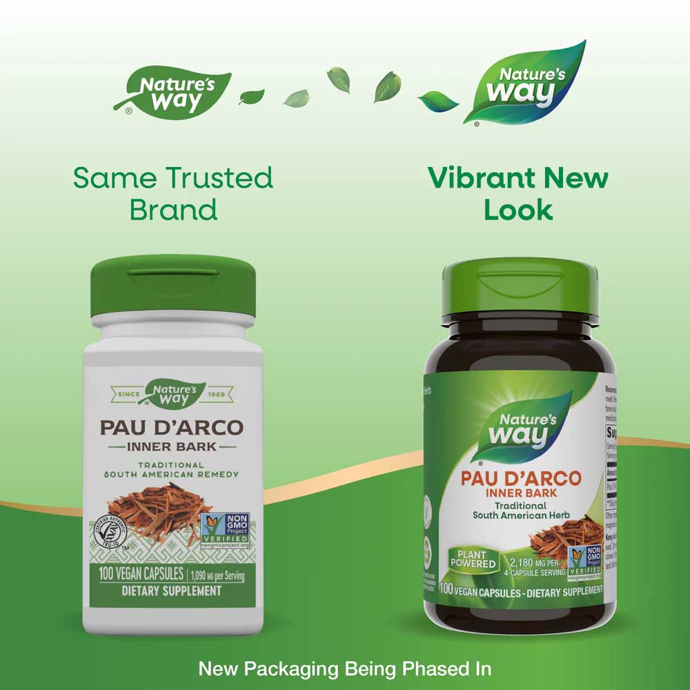 Nature's Way Pau D'Arco Inner Bark New Look