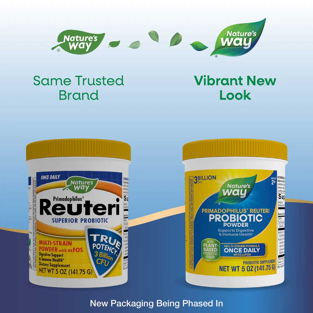 Nature's Way Primadophilus Reuteri Probiotic Powder New Look