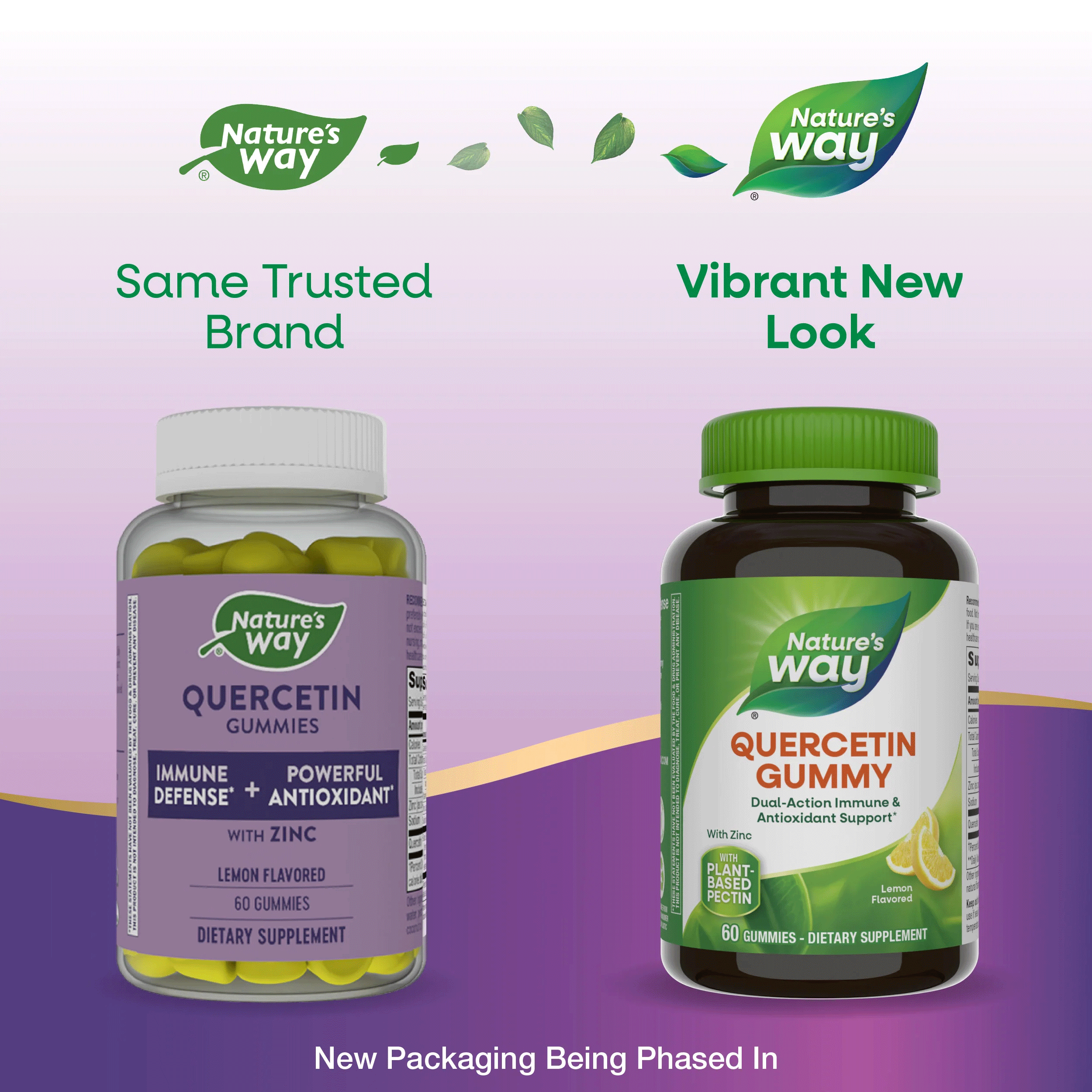 Nature's Way Quercetin Gummy with Zinc New Look
