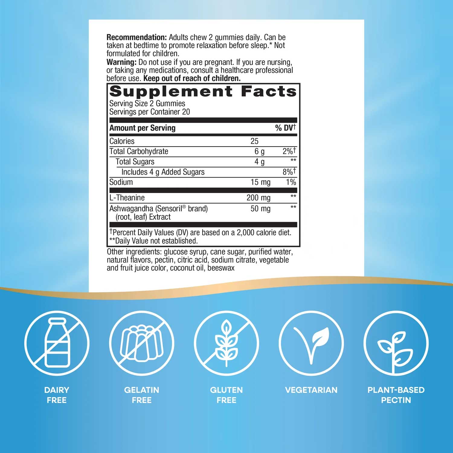 Nature's Way Quick Calm Gummy Ingredients