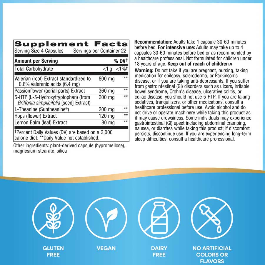 Nature's Way Revitalizing Sleep Formula Ingredients